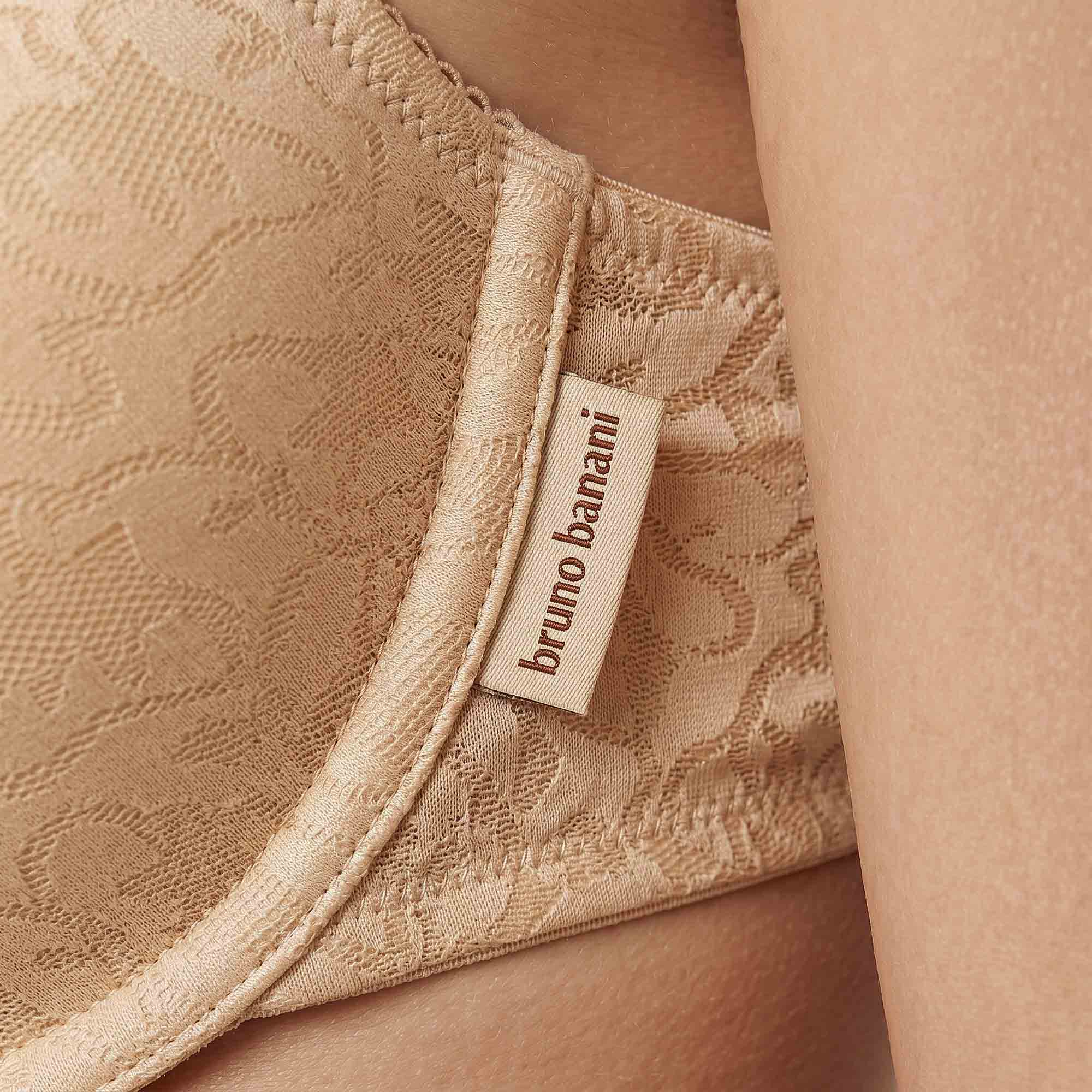 Spitze, Beige, BH, Tag, Muster