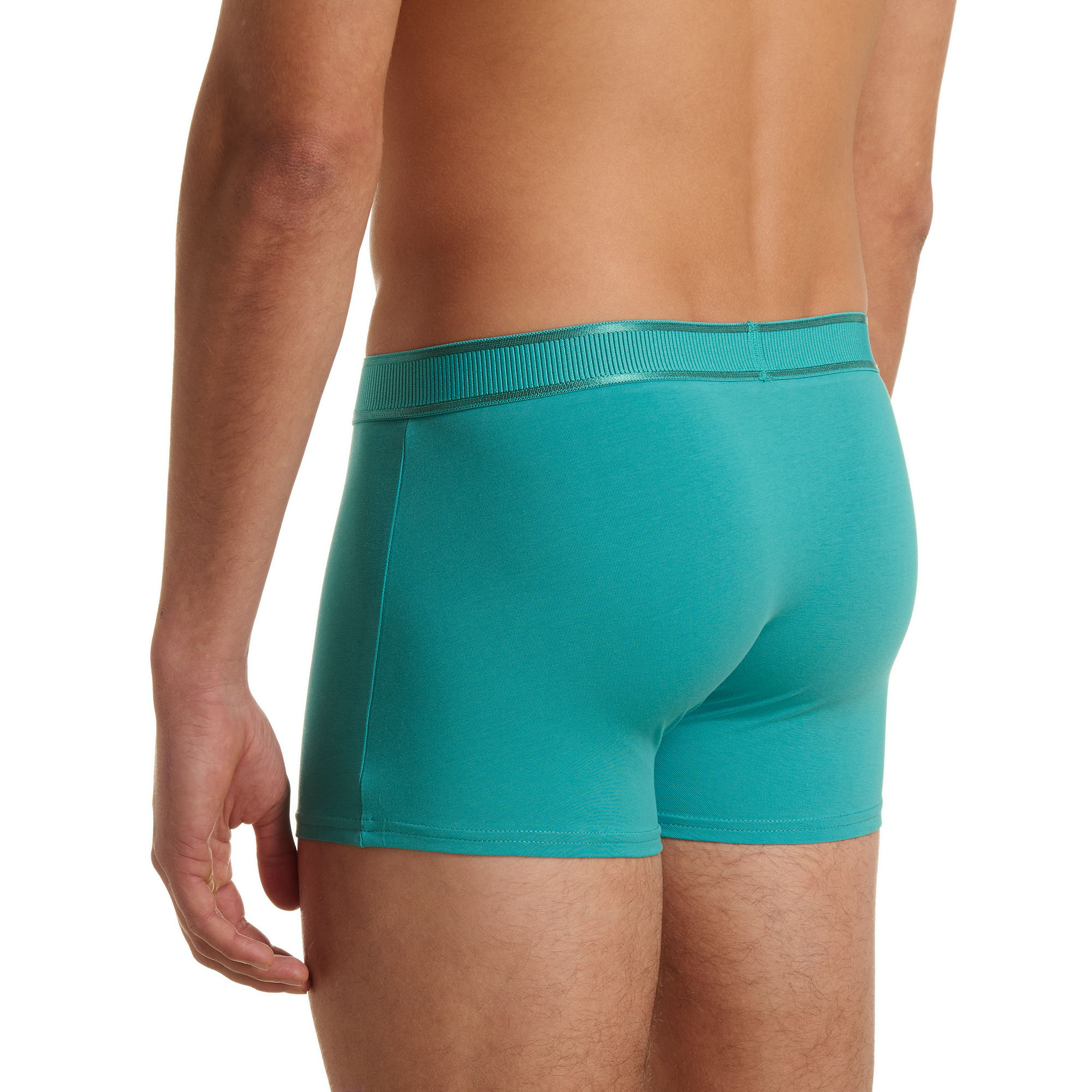 Boxershorts, Shorts, Teal, Elastischer Bund, Slim Fit