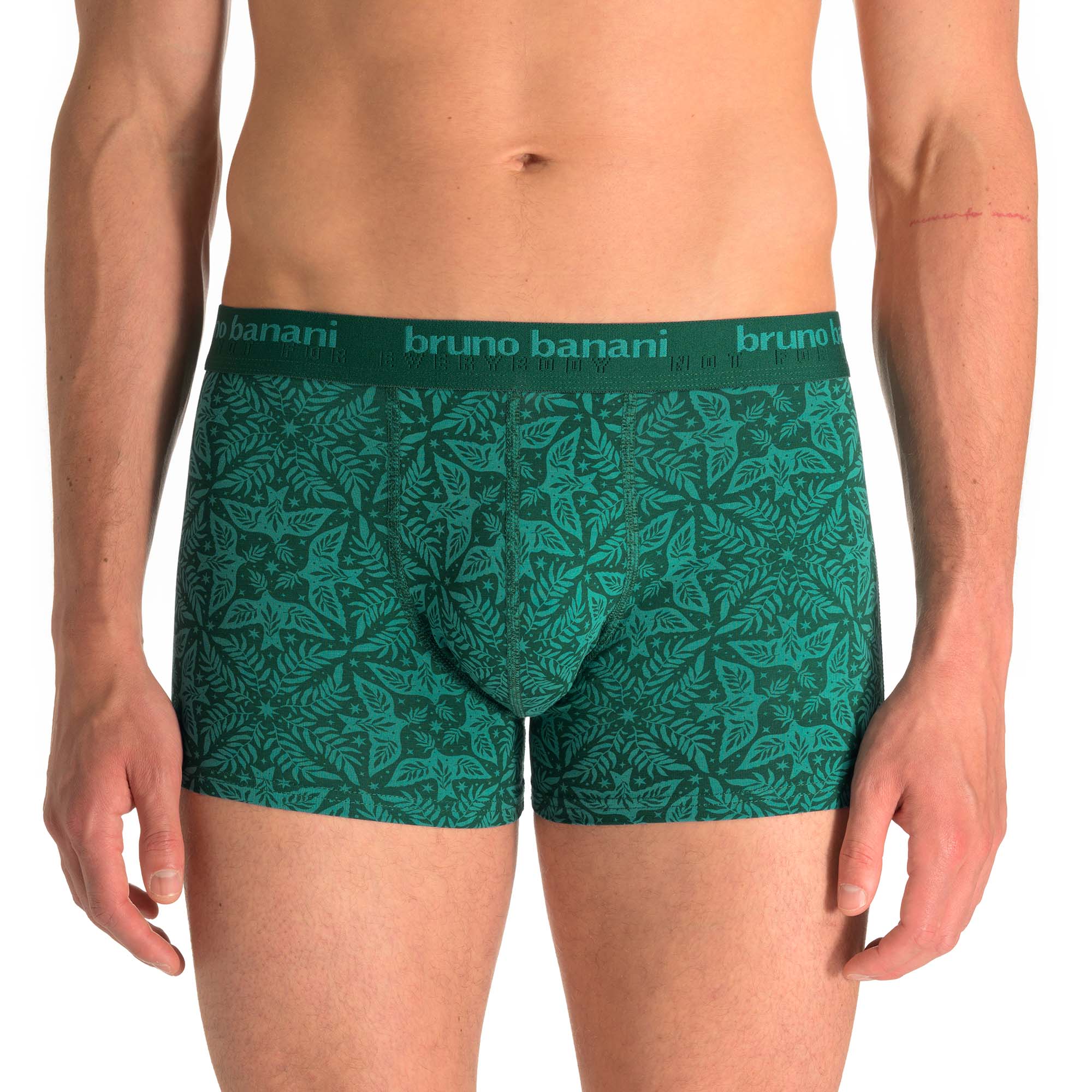 Boxer, Unterhosen, Druckmuster, Blättermuster, Leaf-Print