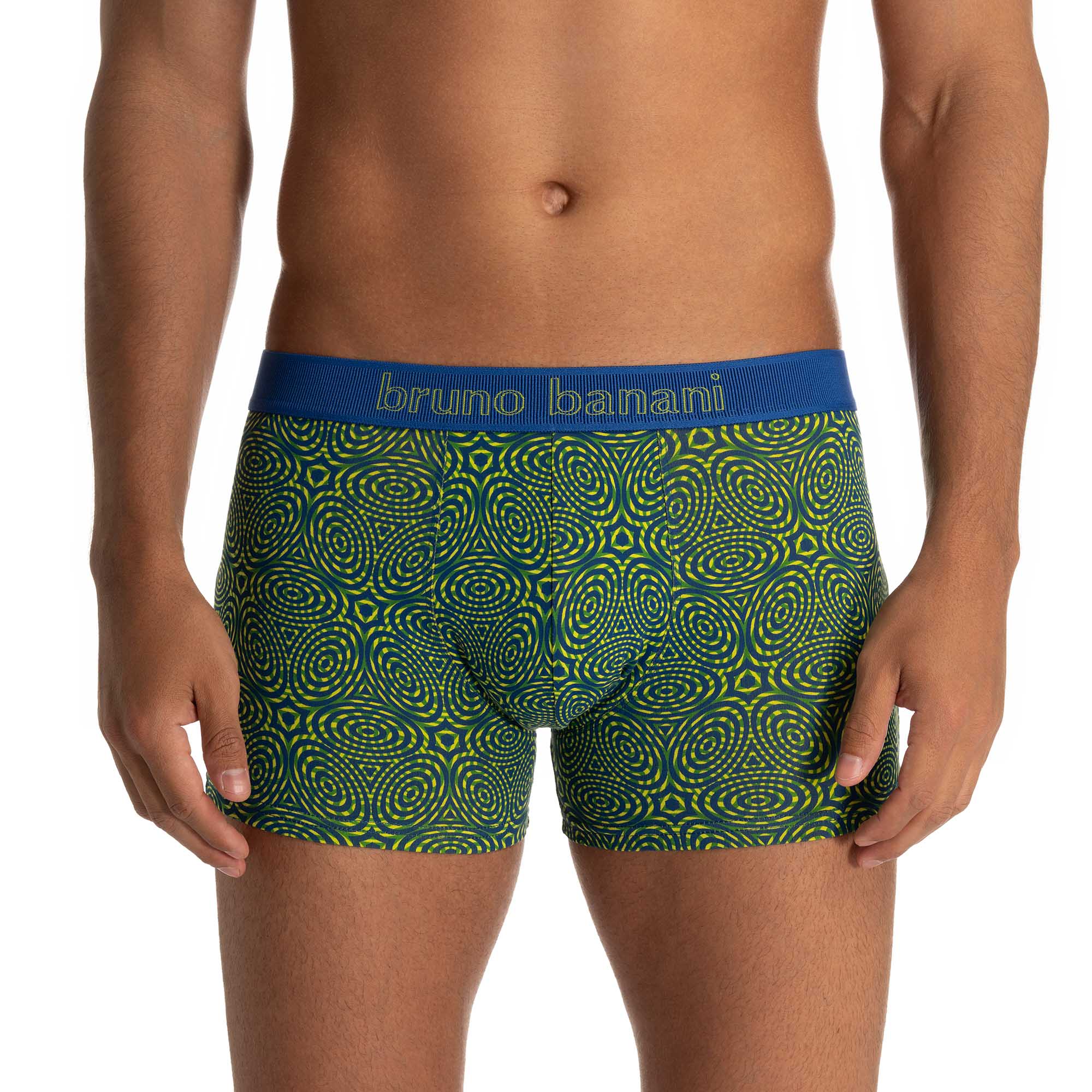 Boxershorts, Boxershorts, Muster, Grün, Elastischer Bund