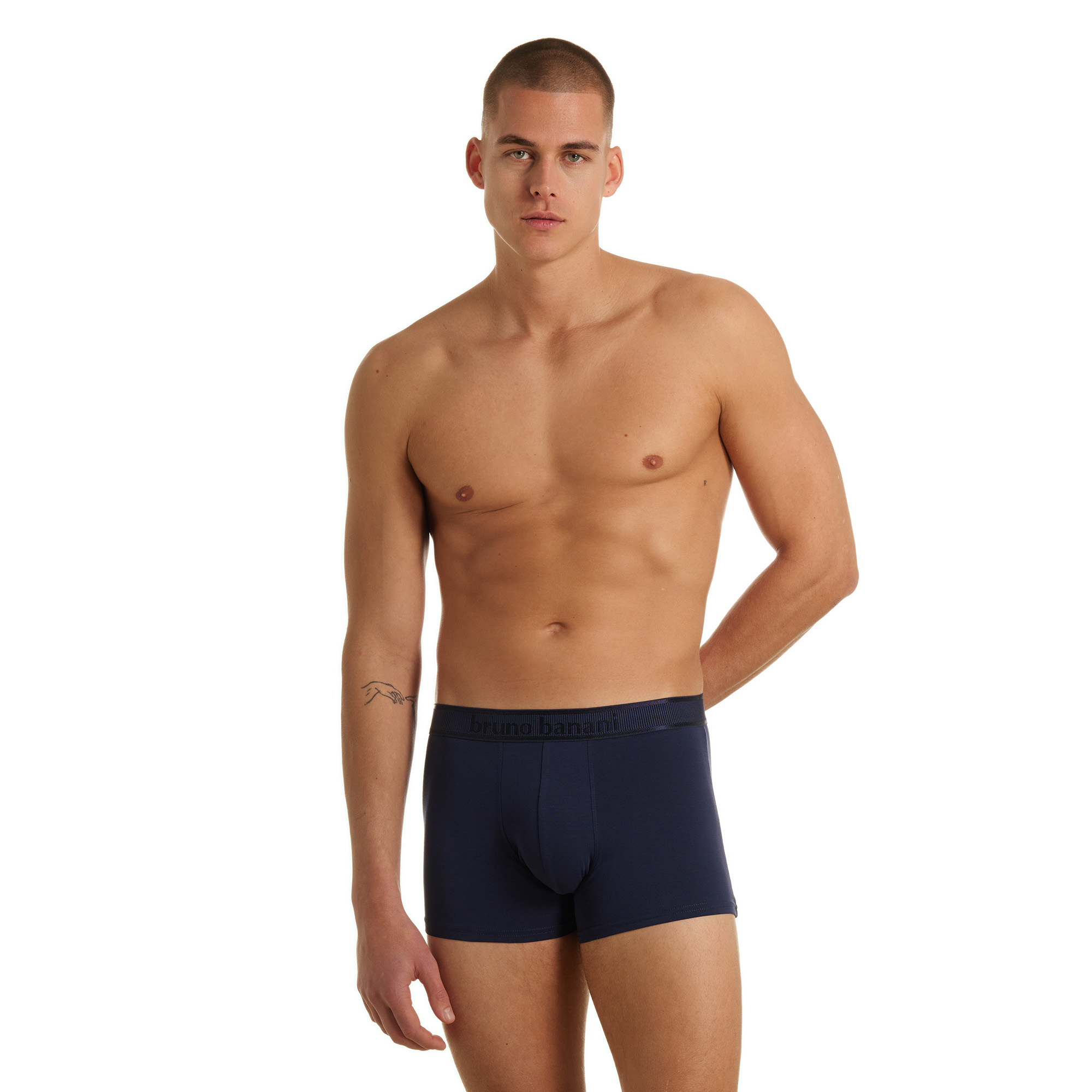 Unterwäsche, Boxer, Navy, Baumwolle, Bekleidungsteil