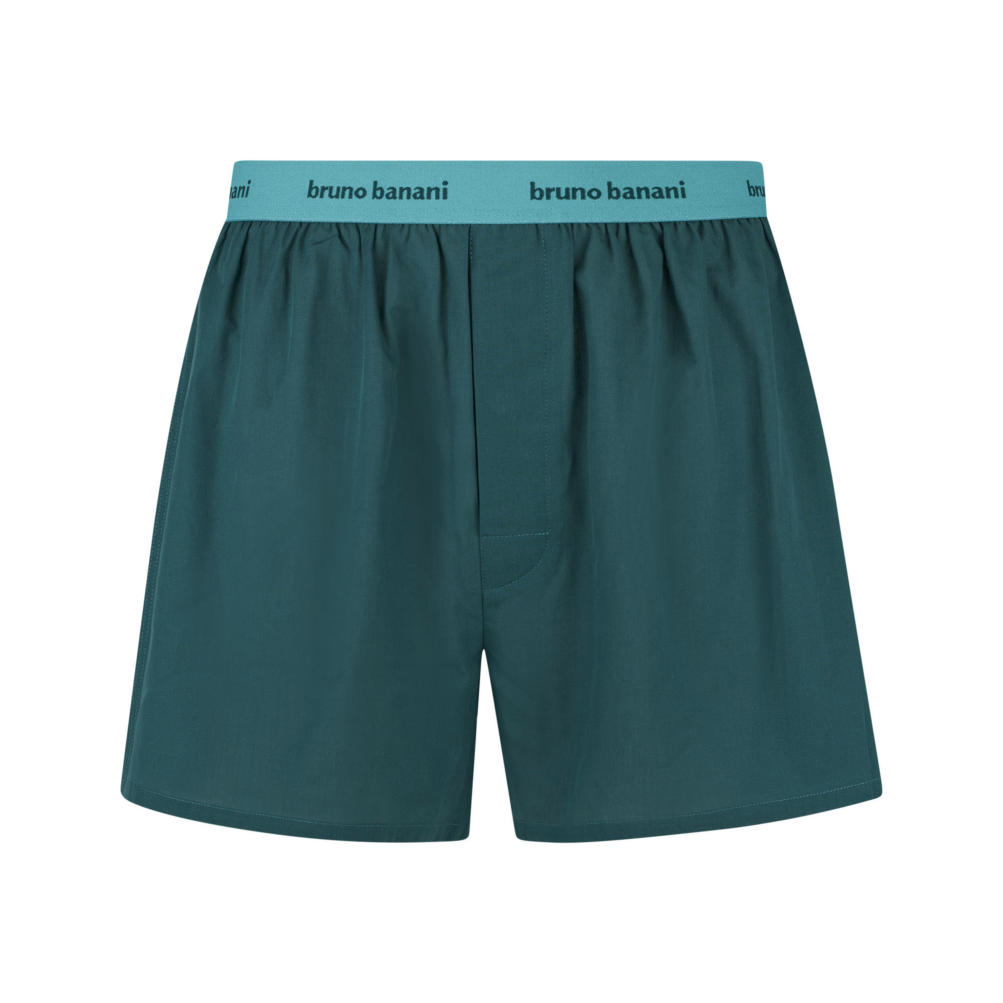 Boxershorts, Boxer, Elastischer Bund, Teal, Unifarben