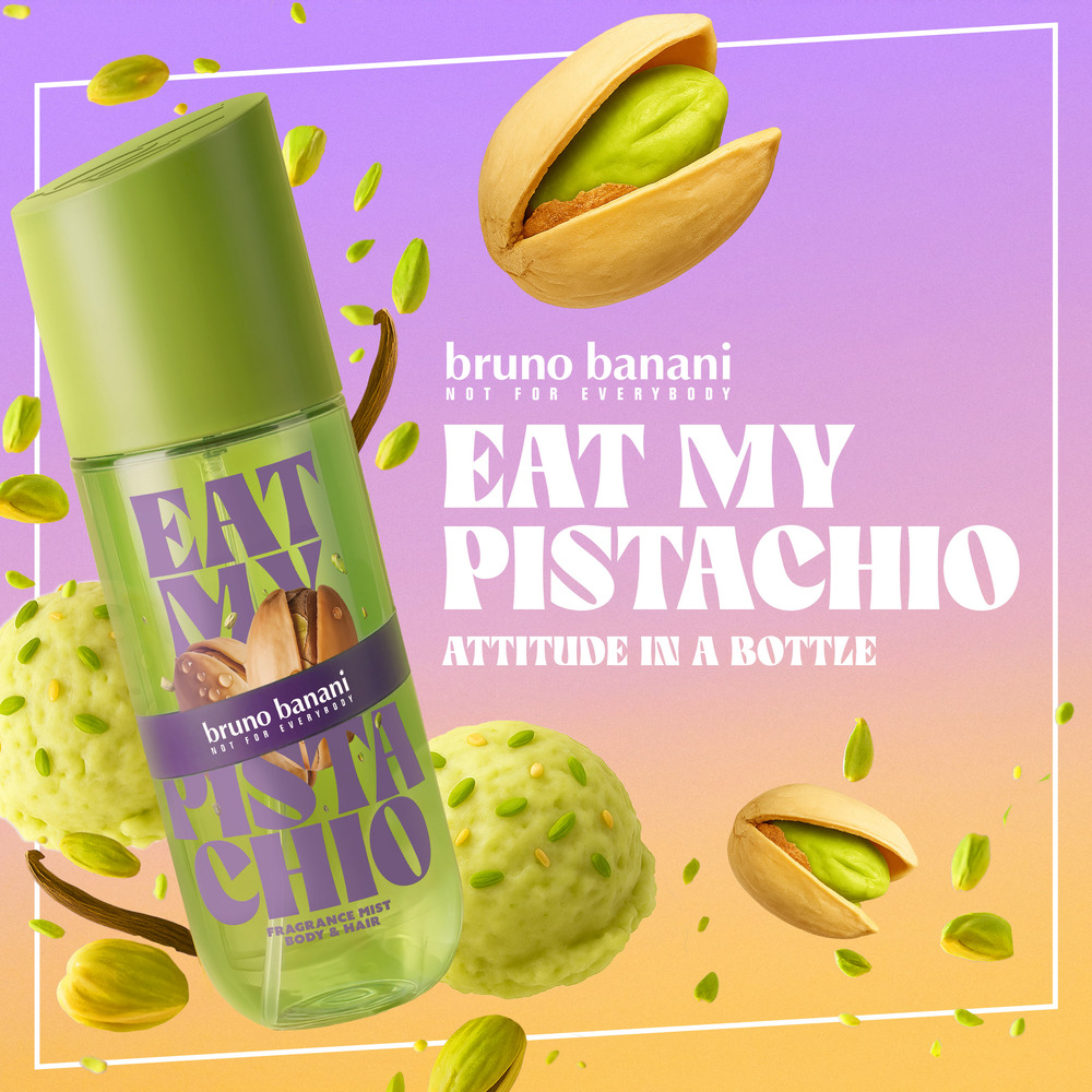 Fragrance mist, Pistachio, Neroli, Body & hair, Bruno Banani