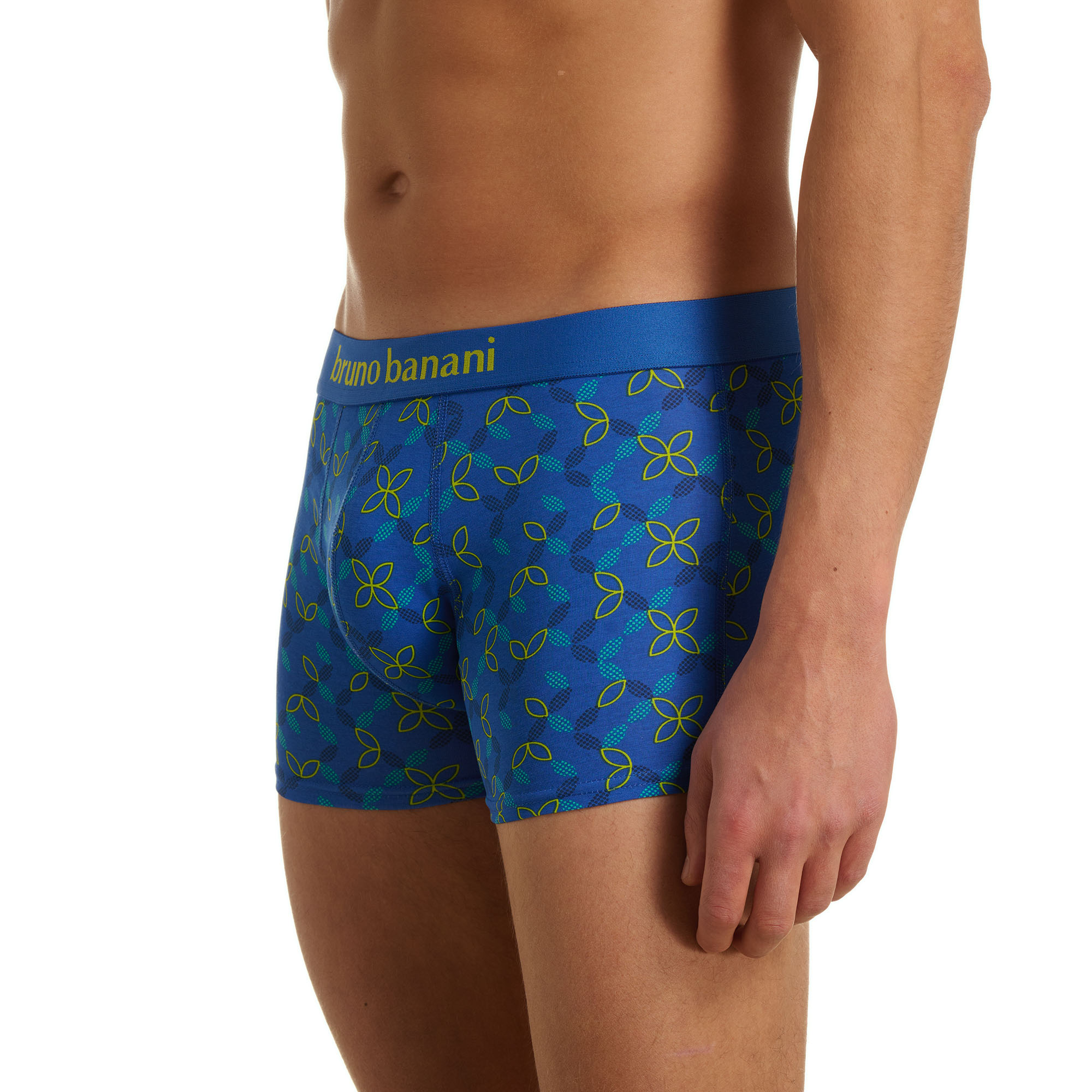 Boxer, Boxer-Slips, gemustert, Blau, Kurzunterhose