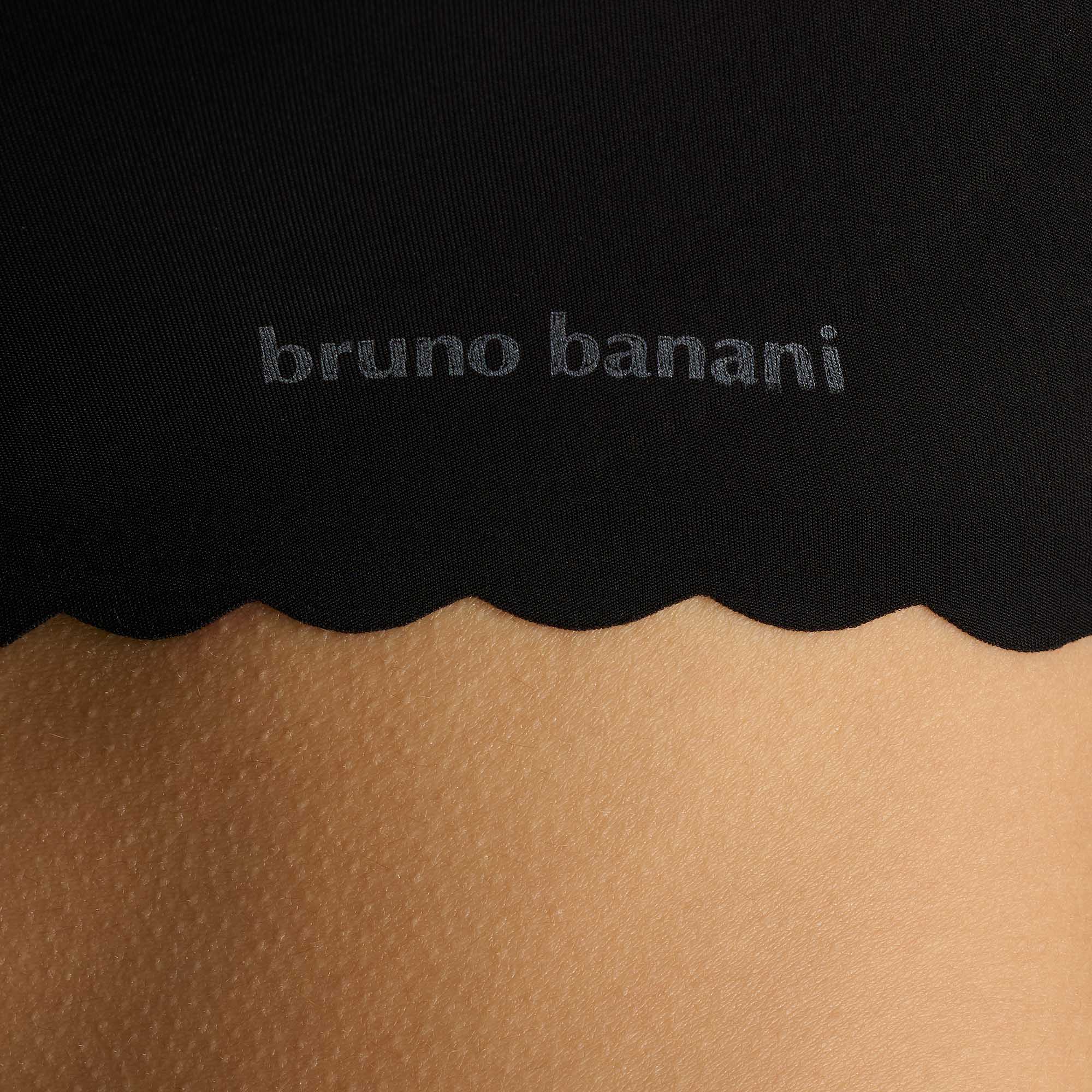 Brunobani, Brusthalter, Bikini-Oberteil, Scallop-Kante, Schwarz