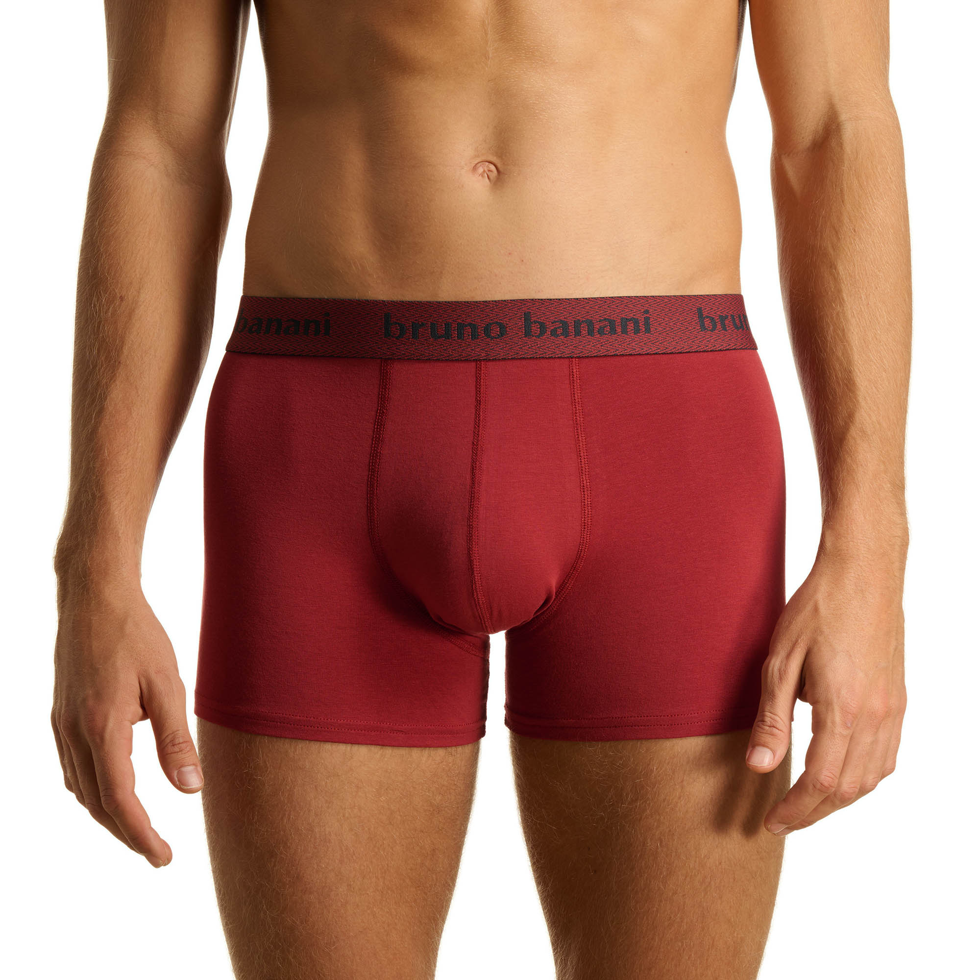 boxer briefs, rot, elastischer bund, mittlere taille, männer