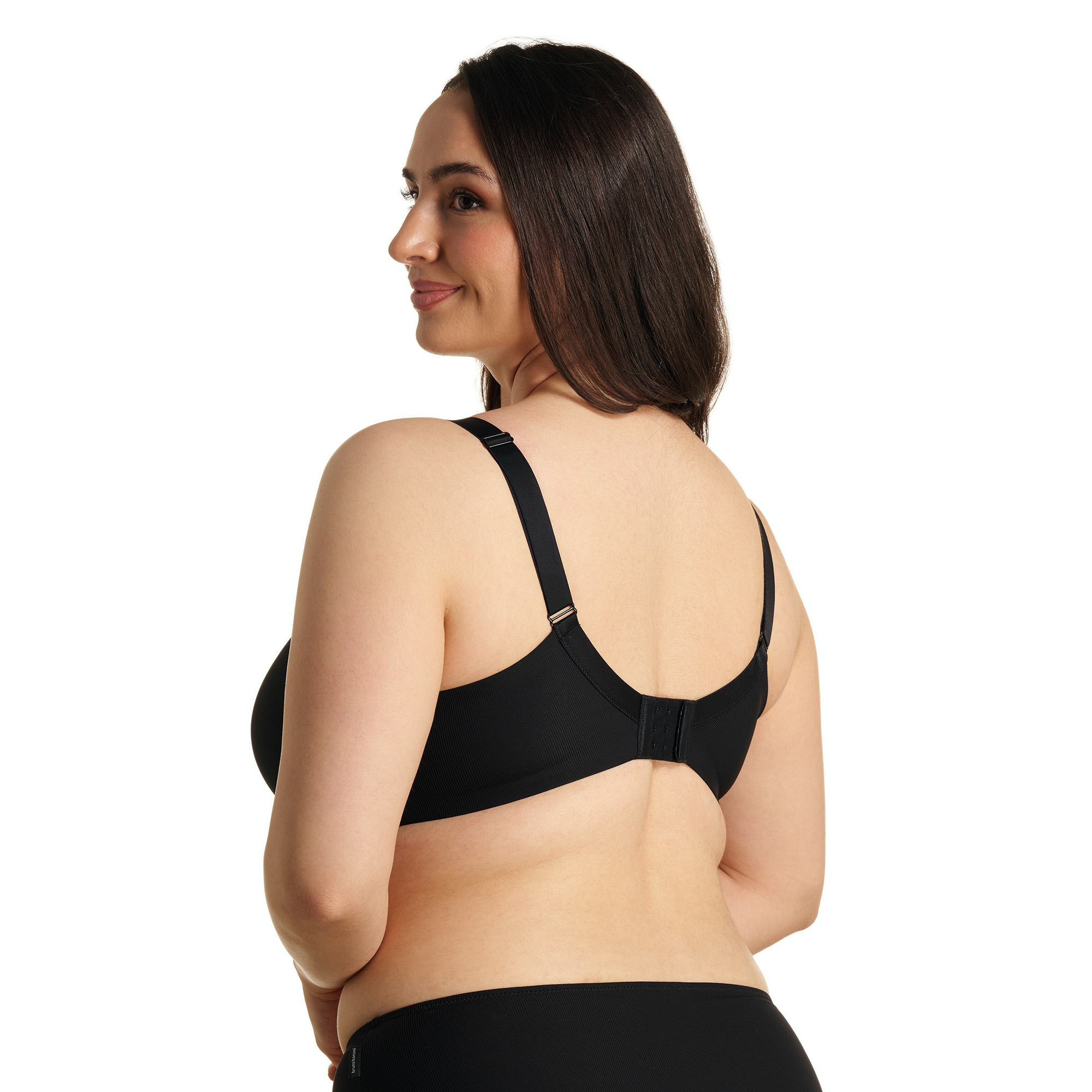 BH-BH, schwarz, Rückenverschluss, verstellbar, plus-size