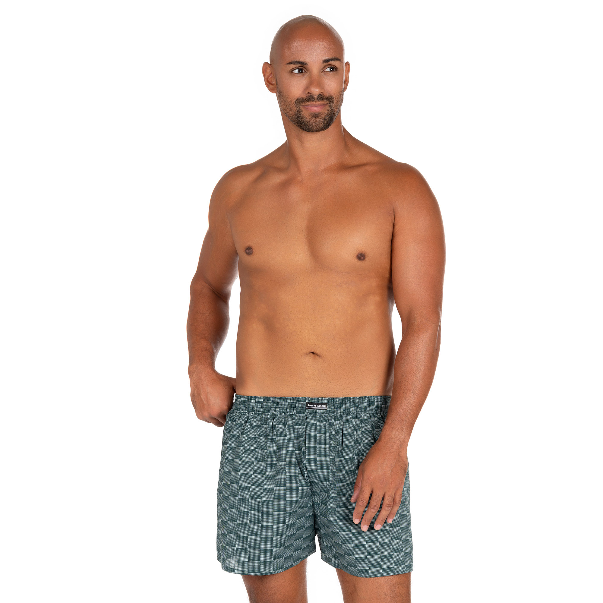 Boxershort Graphic Check Bund innen