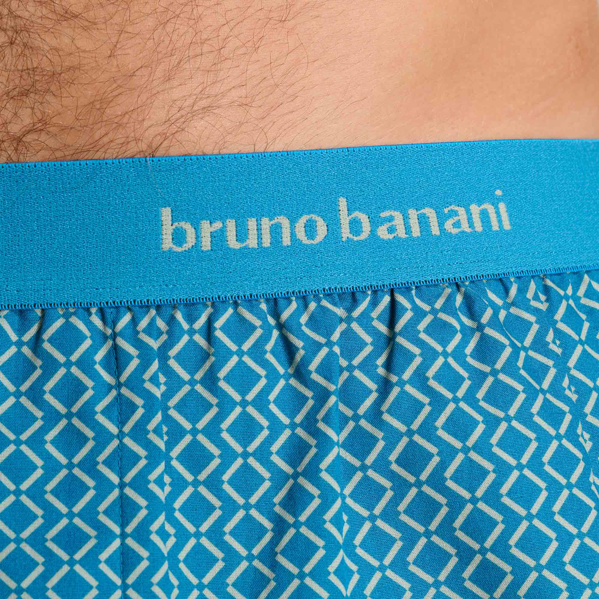 Boxershorts, Unterwäsche, Elastischer Bund, Helles Blau, Muster