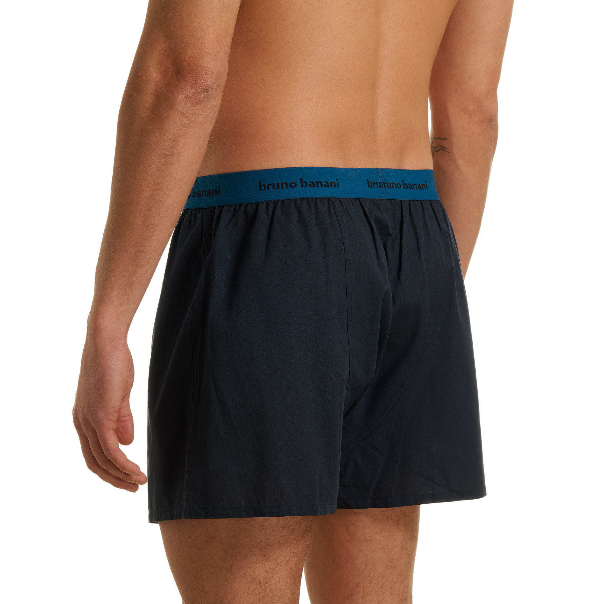 Herren-Shorts, Boxer-Shorts, Navy, Elastischer Bund, Bruno Banani