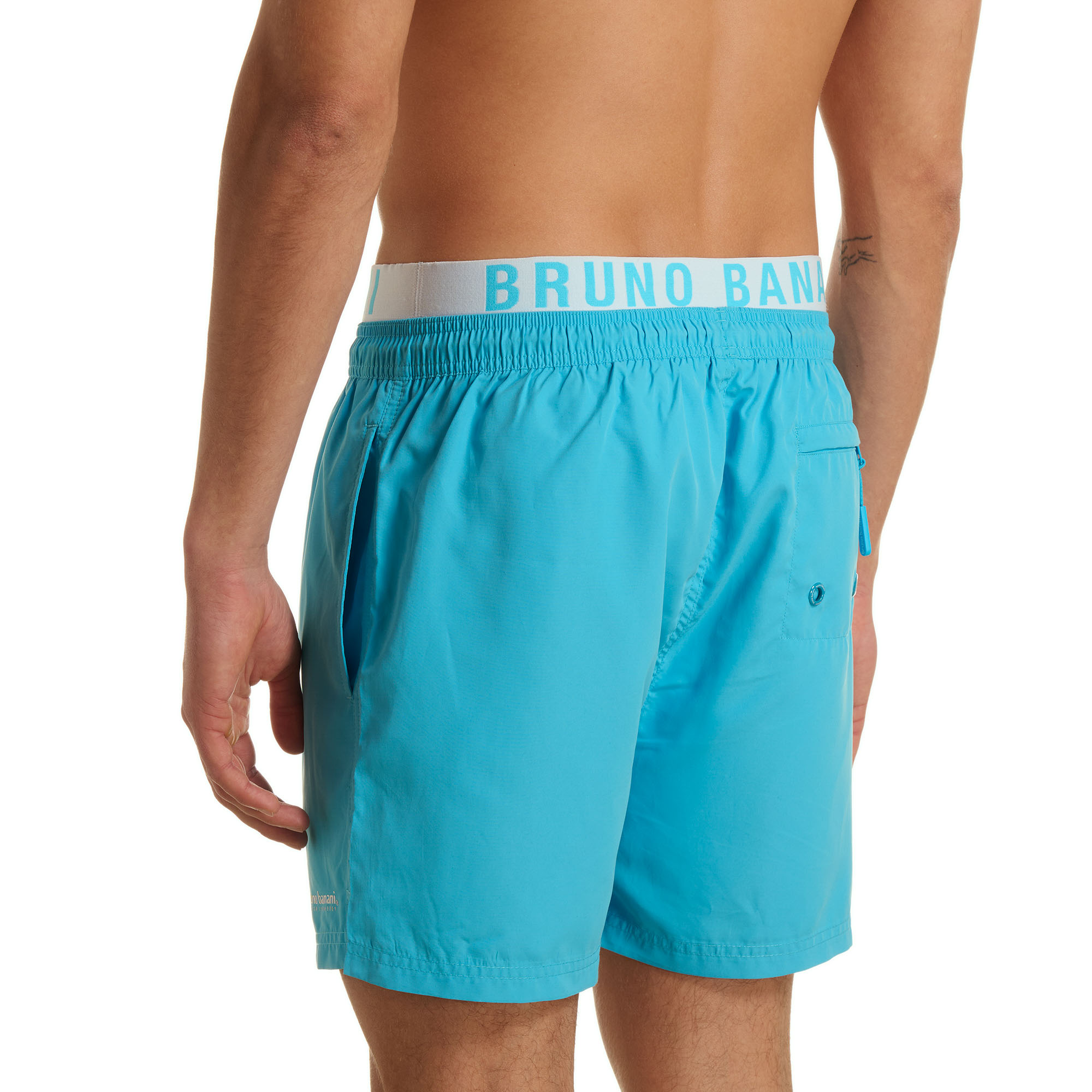 Badeshort, Herren, Luftig, Reißverschlusstasche, Gürtelschlaufenlos