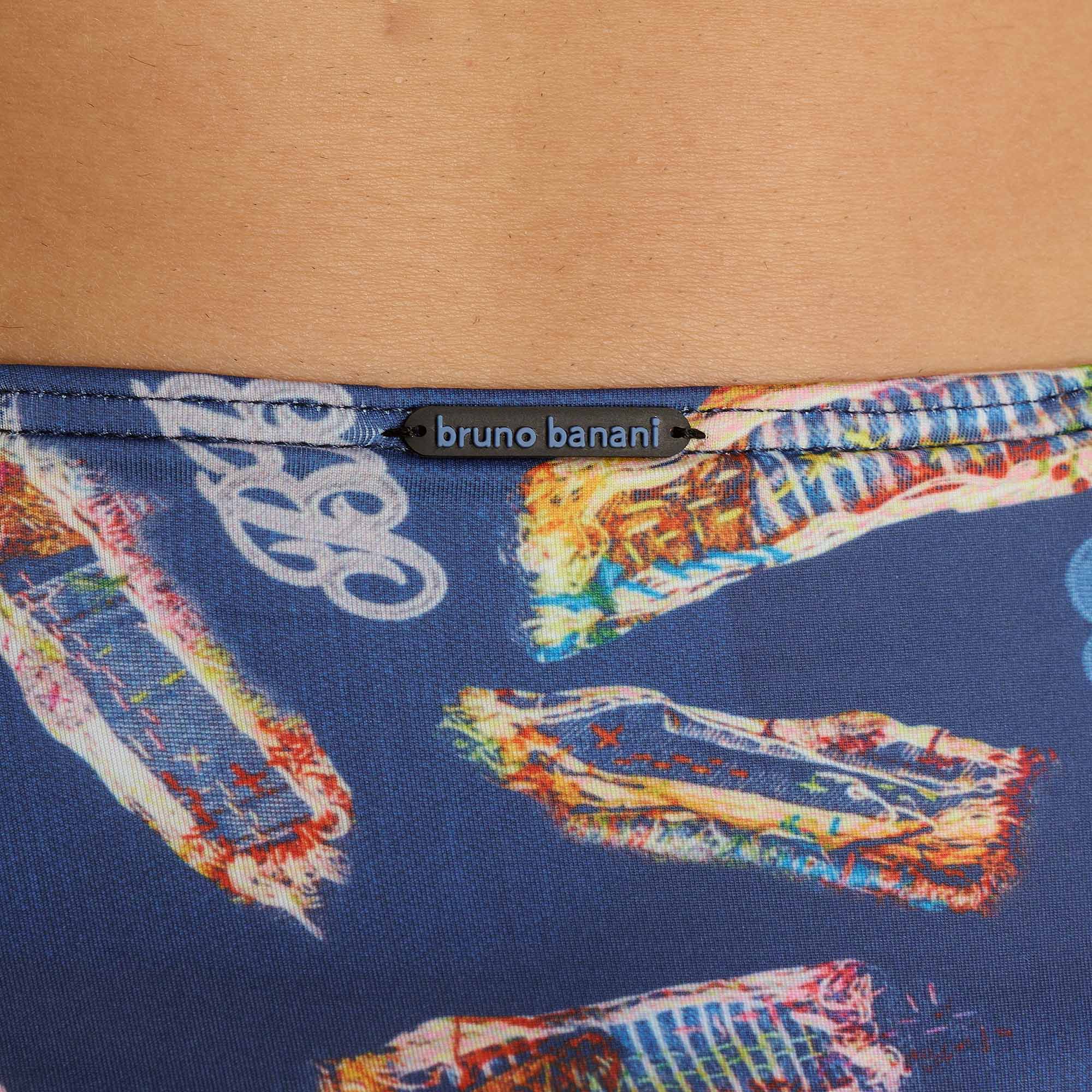 bikini, Schwimmkleidung, blau, Muster, Druck