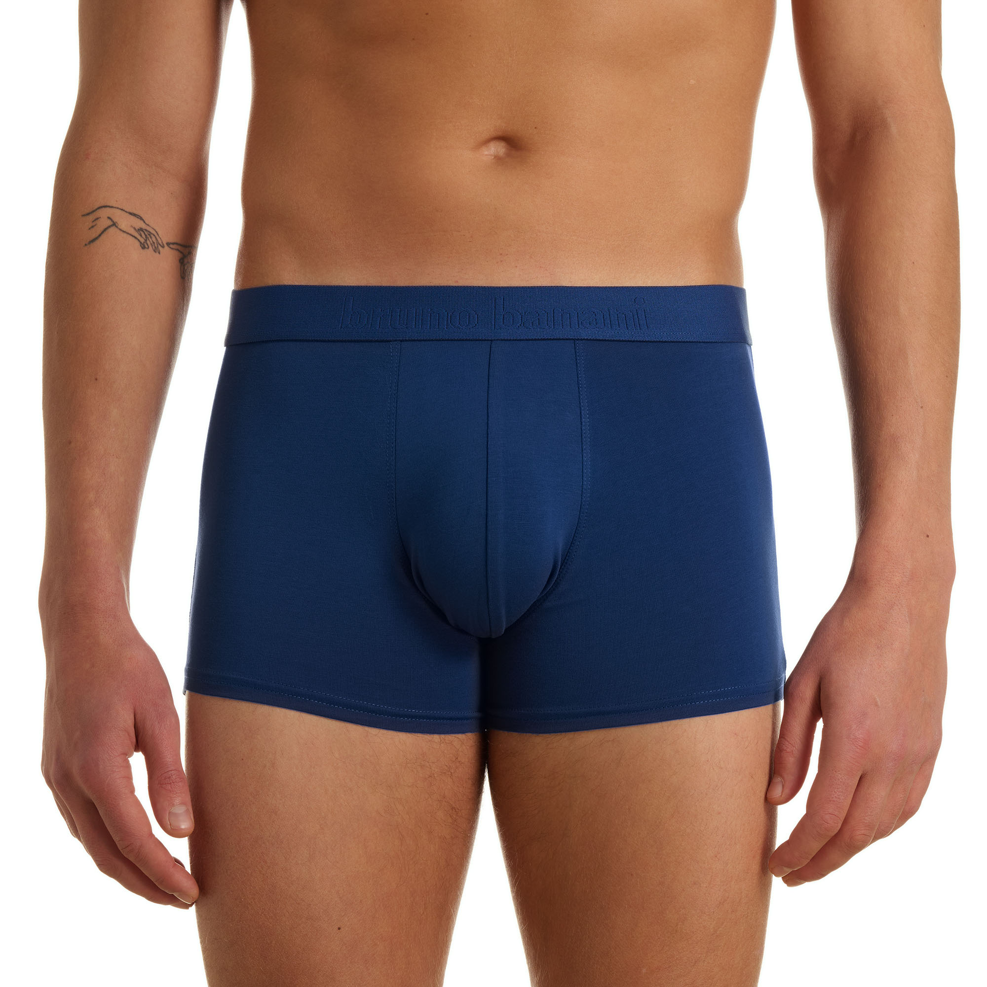 Boxer-Brielf, Herrenunterwäsche, Mitternachtsblau, Elastischer Bund, Elastischer Stoff