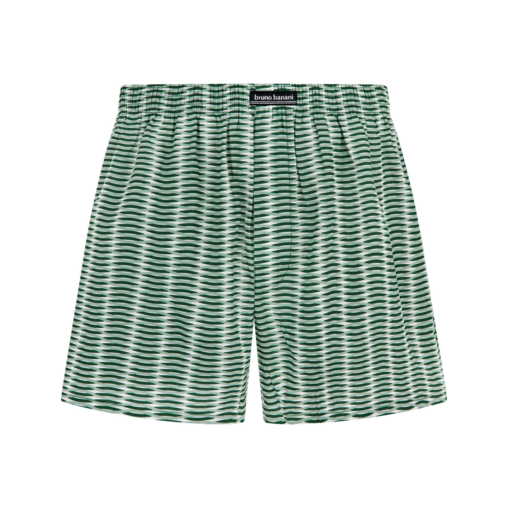 Kurze Hose, Gemustert, Grün, Elastischer Bund, Bruno Banani (Marke nicht anzeigen)