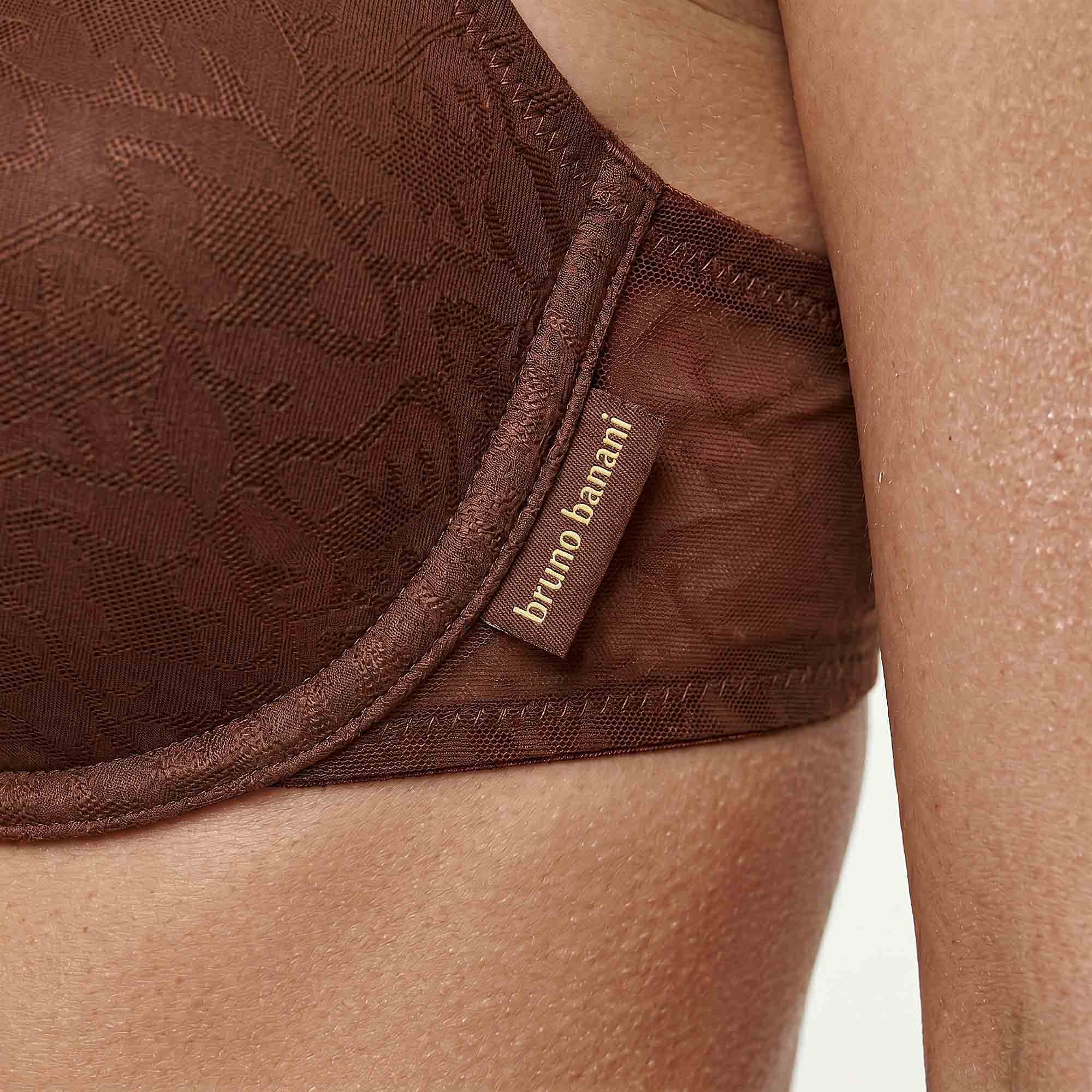 BH-Lace, Rippenmuster, BH, braun, Stütze