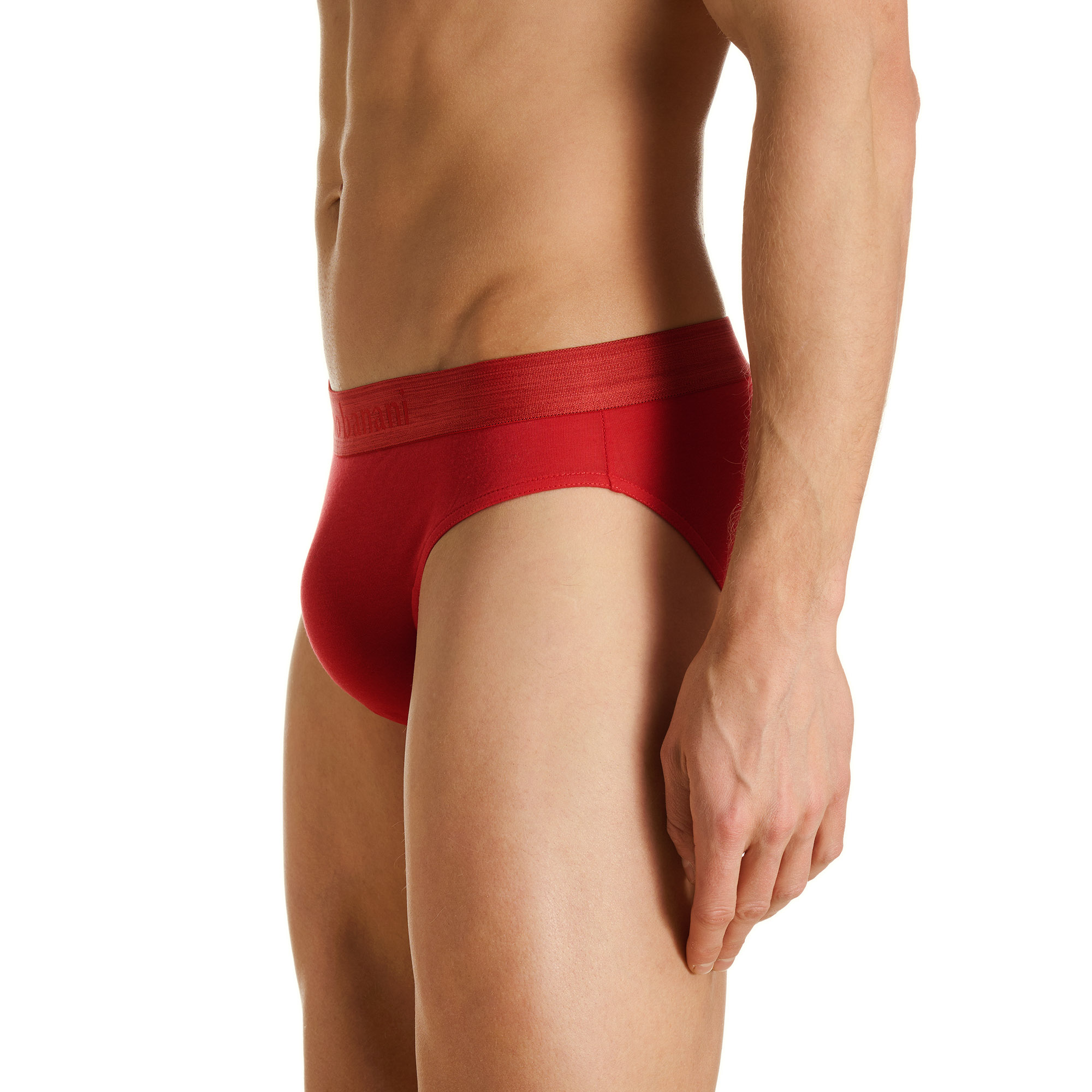 Unterhose, Slip, Rot, Weiches Material, Seitlicher Blick