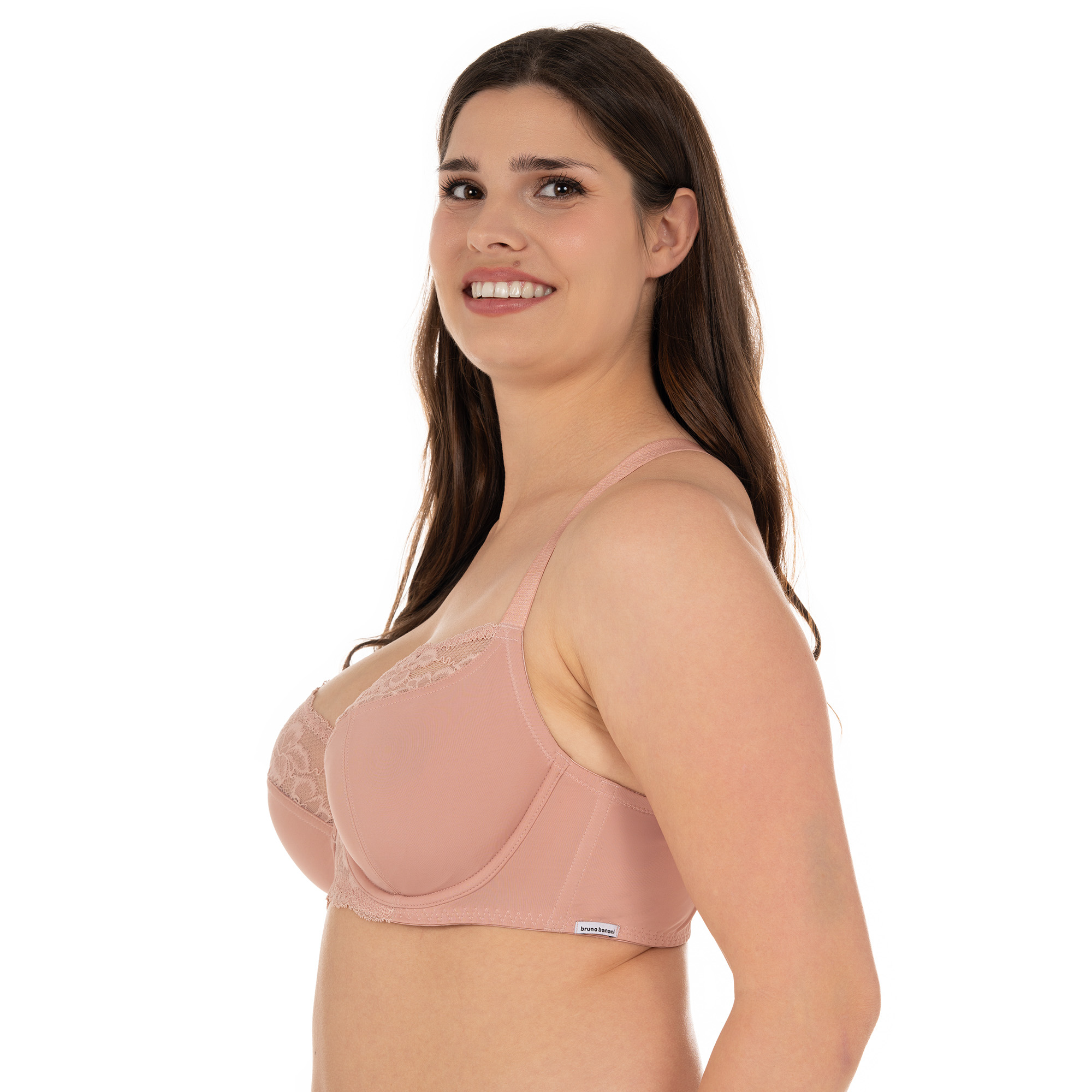 Non Padded Wire Bra Berenice with Lace BH, Dessous, Unterwäsche, Person, Frau