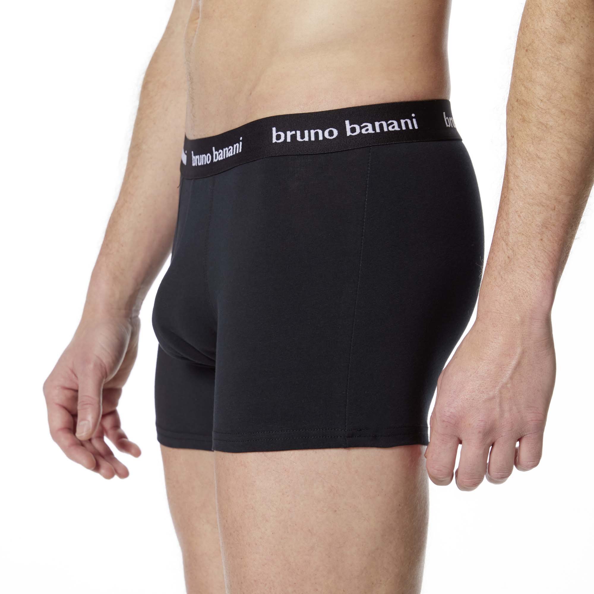 Boxer, Boxershorts, Schwarz, Elastischer Bund, Stretch-Material