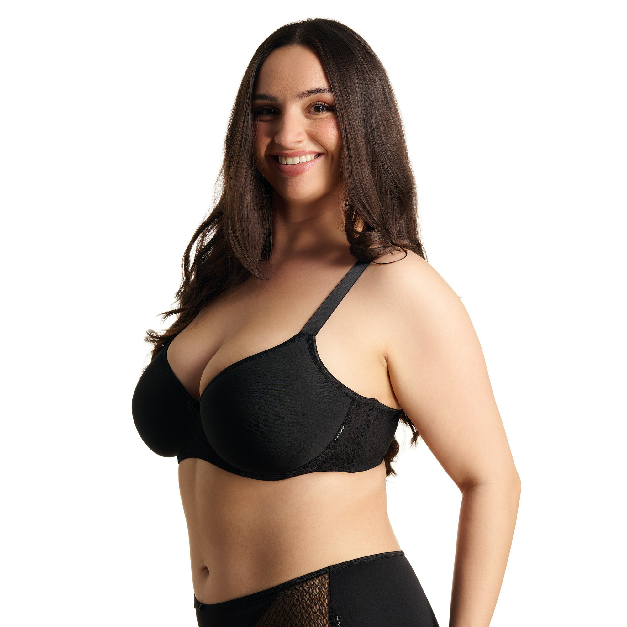 BH-BH, schwarz, Push-up, Unterbrustbügel, Träger