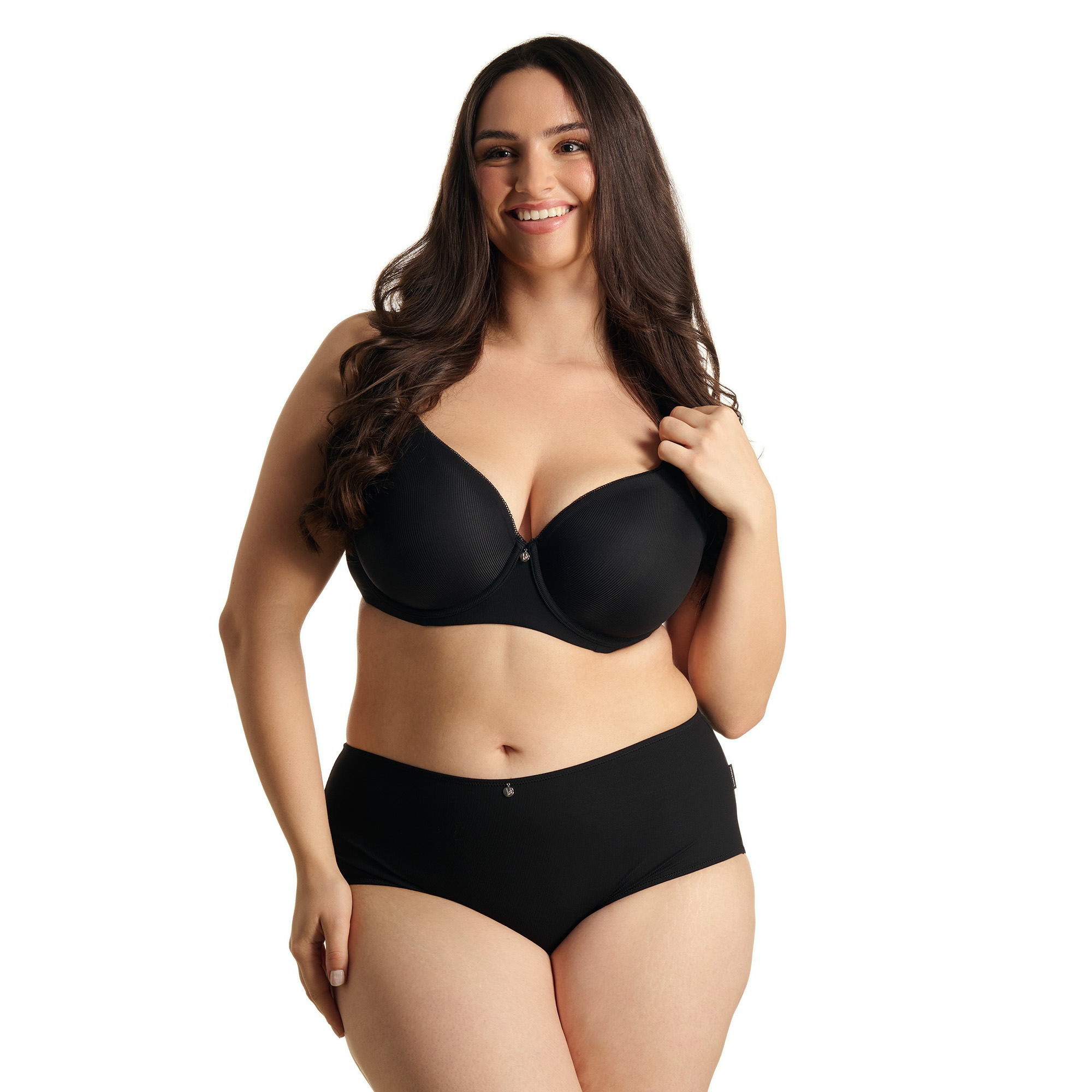 BH BH, schwarzer BH, plus size, Unterwäsche, Lingerie-Set