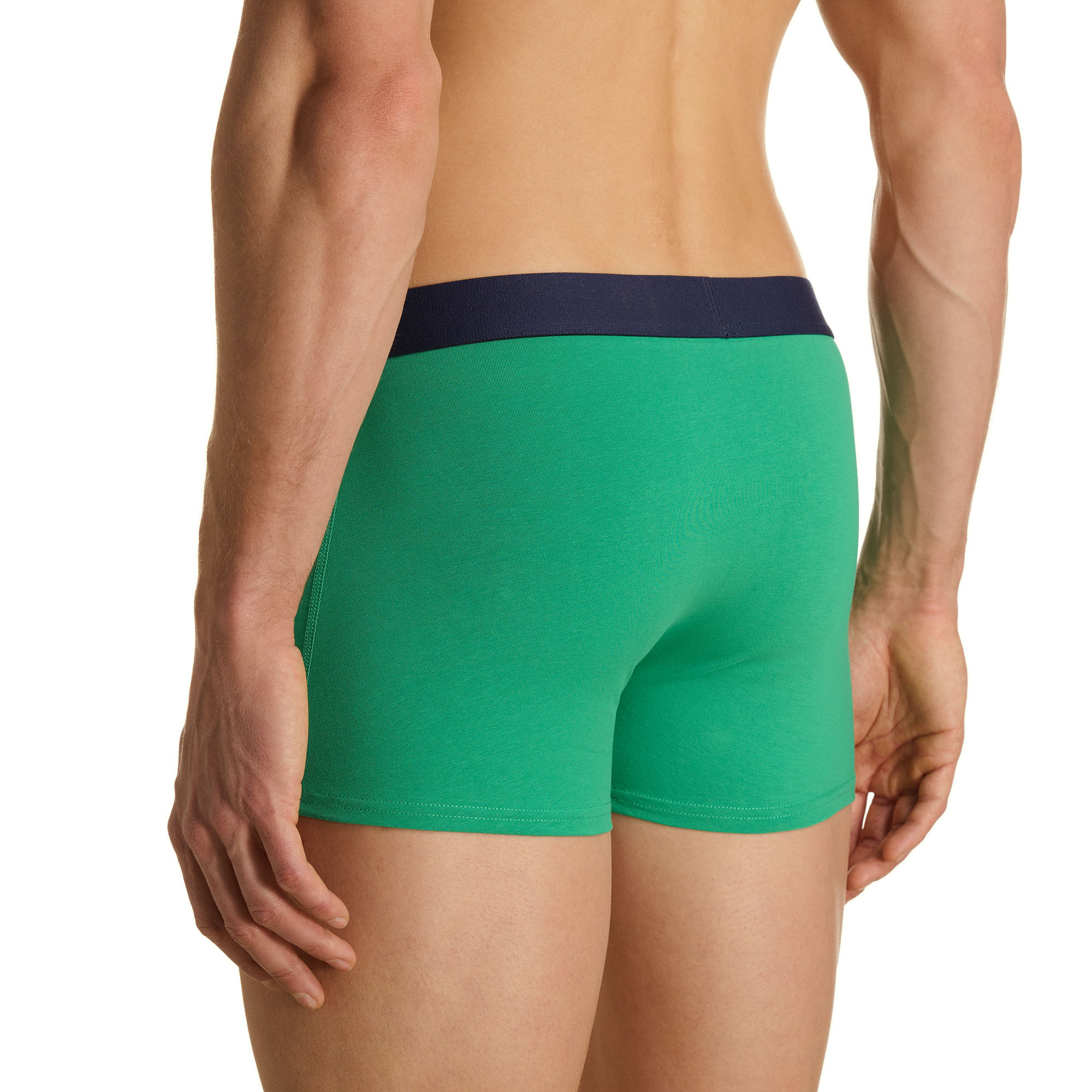 unterwäsche, boxer, shorts, grün, weitenbunde