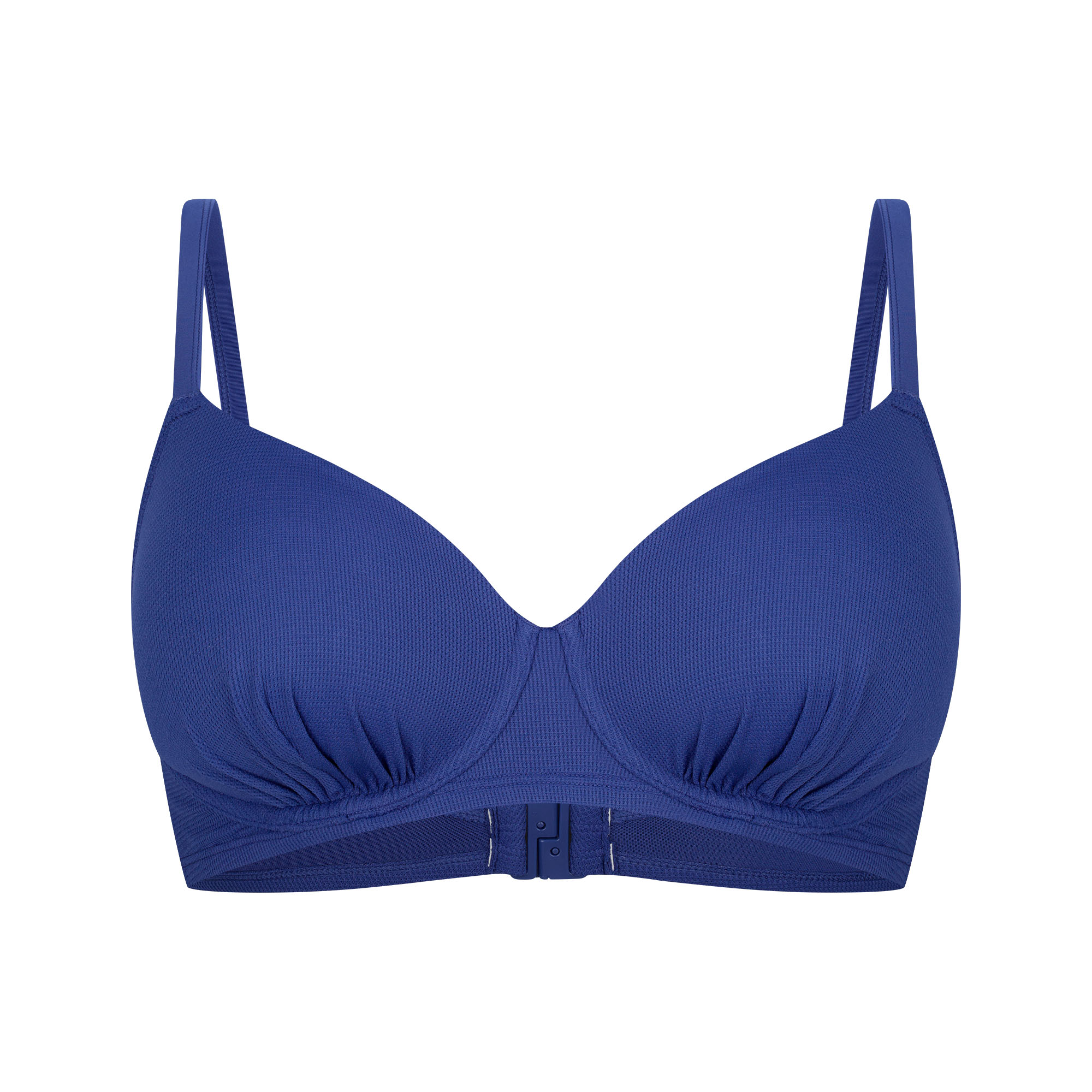 BH-BH, Lace-free, Unpadded, Blue, Bra with clasp