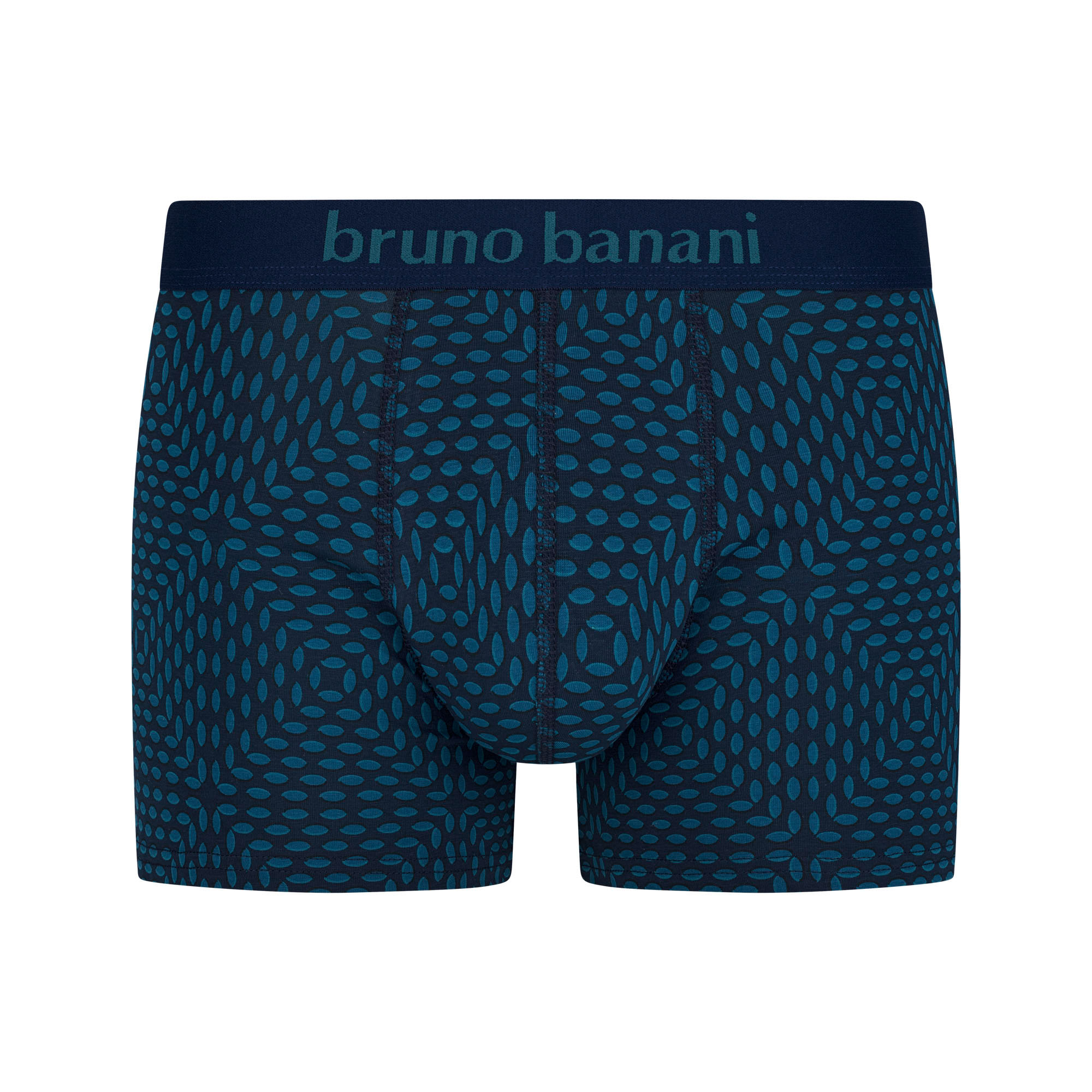 boxer, Unterwäsche, Muster, blau, Elastikbund