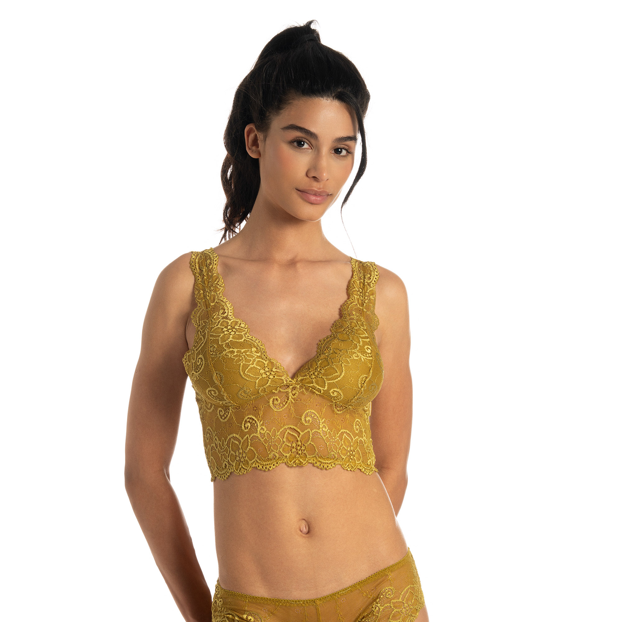 Bustier Lacy BH, Unterwäsche, Person, Frau