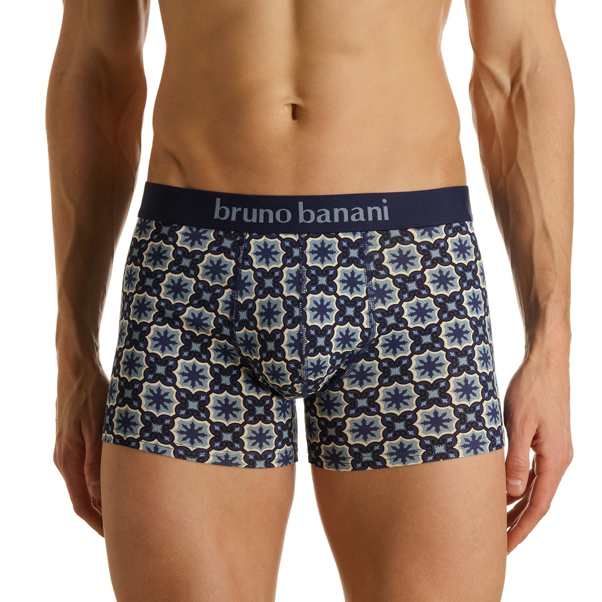 Muster-Boxer, Unterwäsche, Bodywear, Mustermuster, NavyBlau