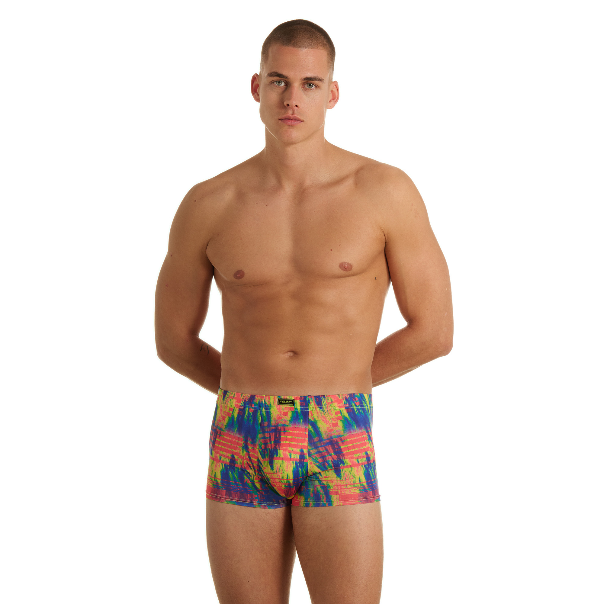 Boxer, Schwimmhose, Gemustert, Mehrfarben, Mittelhohe