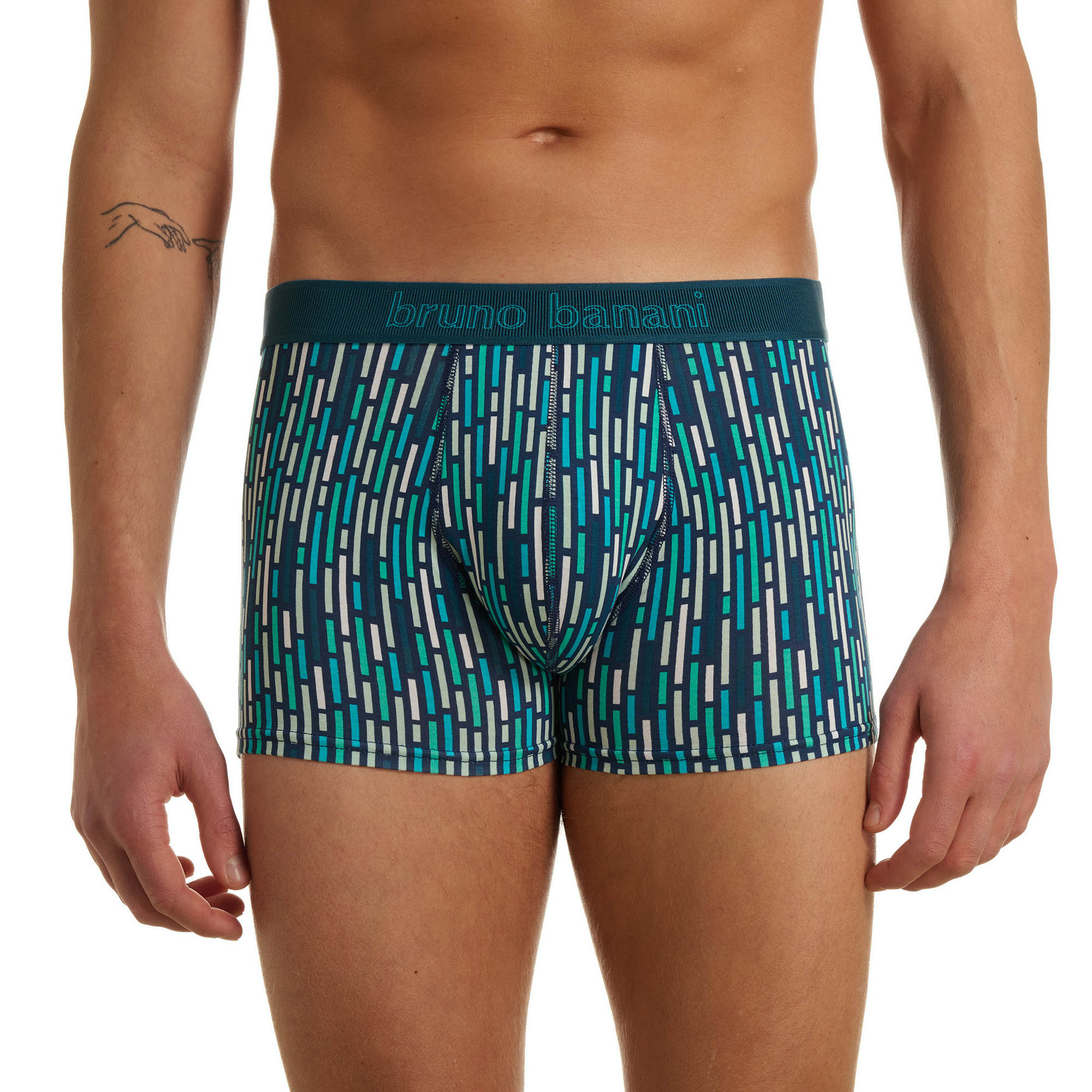 Boxer, Boxer-Shorts, Gemustert, Gummibund, Herrenunterwäsche