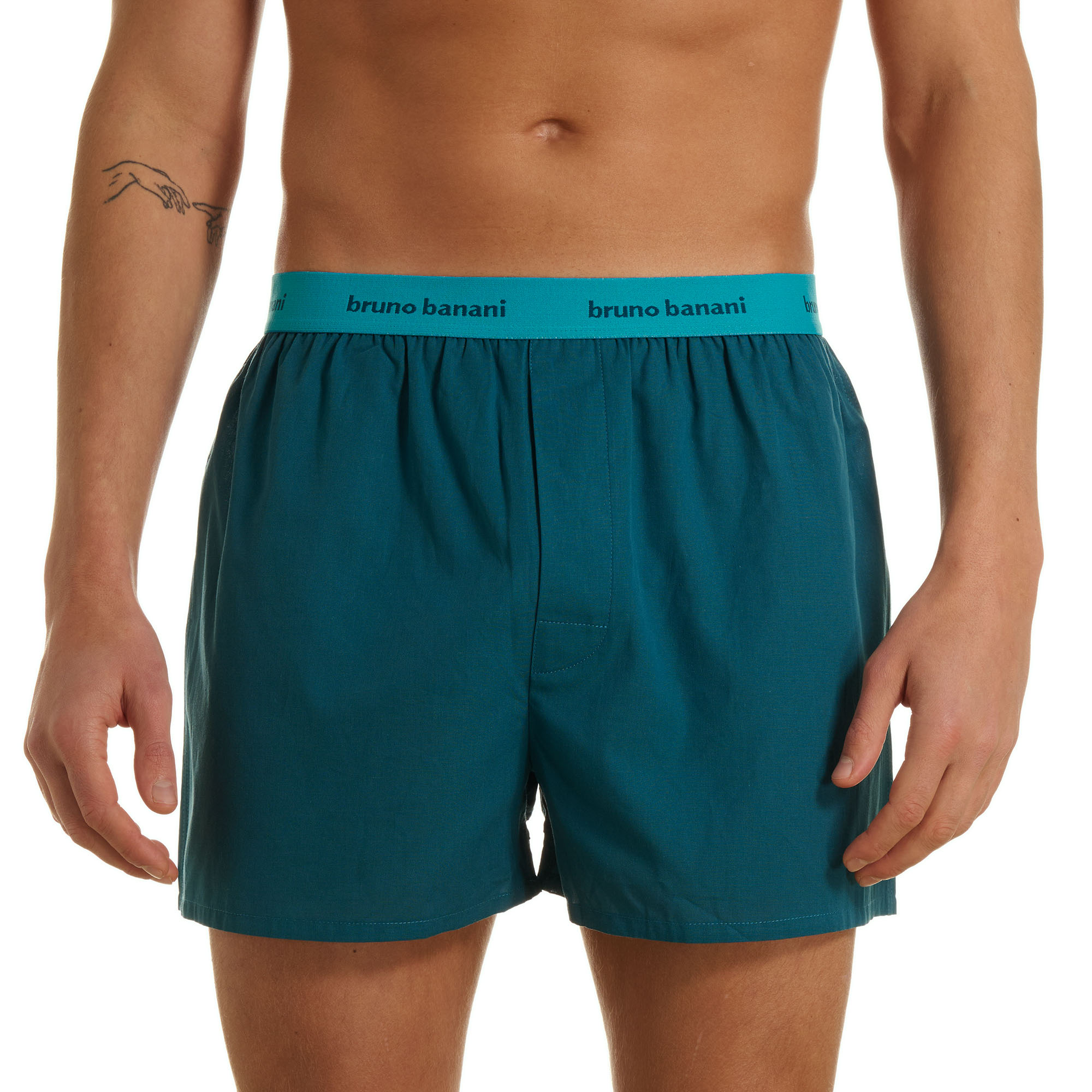 Boxer, Shorts, Schwimmshorts, Türkis, elastischer Bund