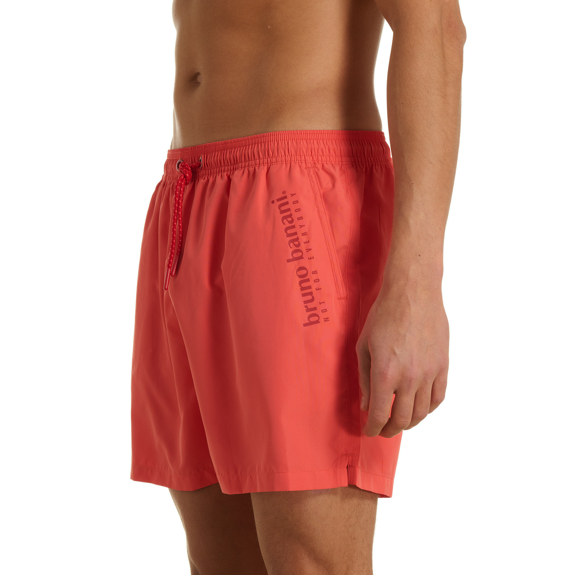 Badeshorts, Kurz, Rotes, Drawstring, Bruno Banani