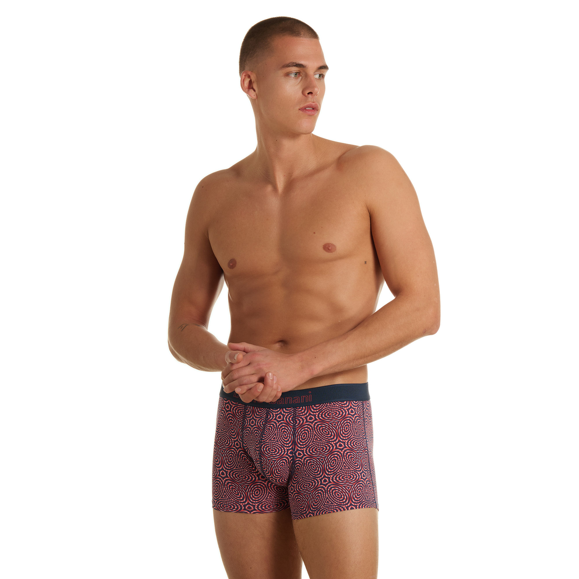 Boxer','Patterned','Trunks','Cotton','Red-Blue