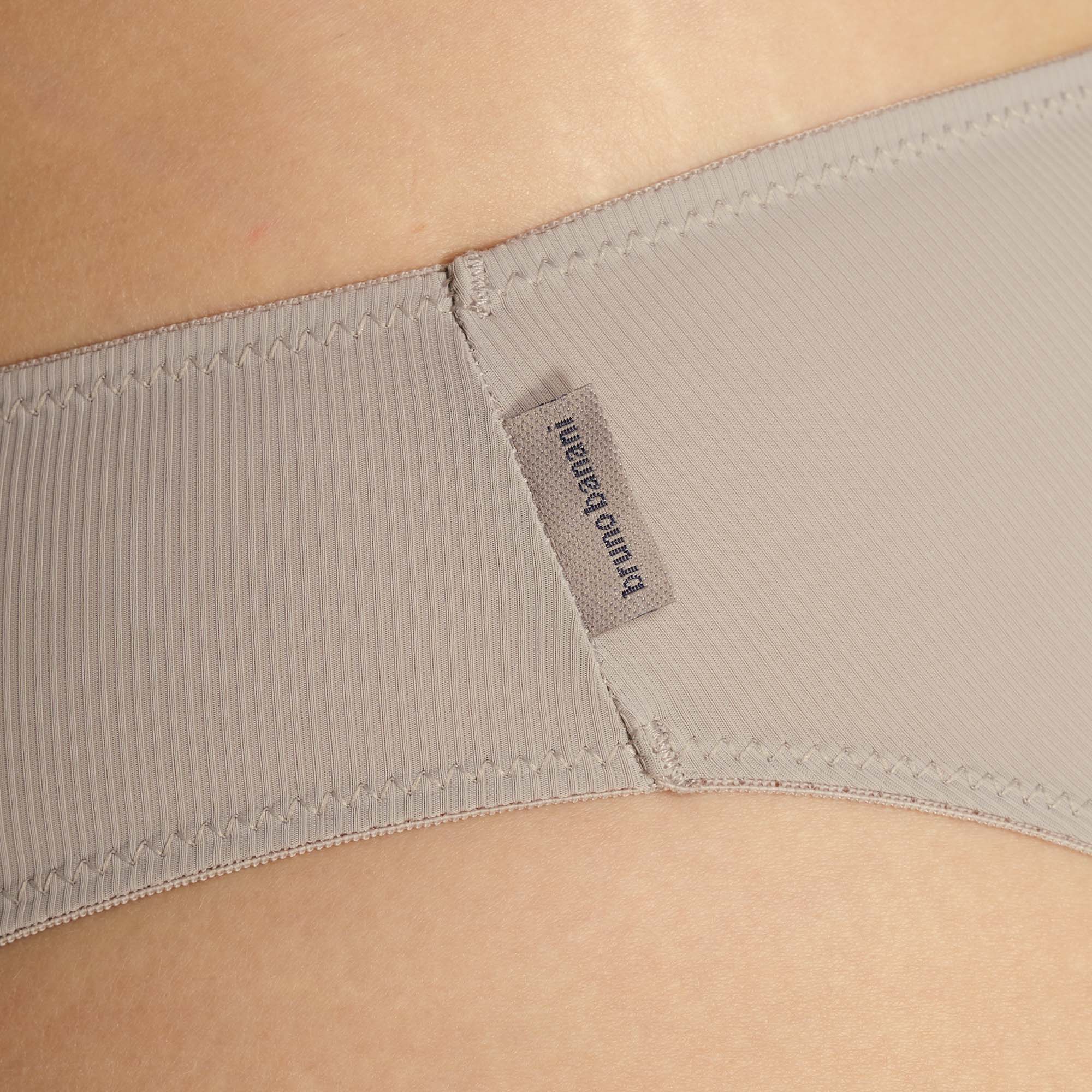 unterwäsche, slip, beige, gerippt, etikettenlos
