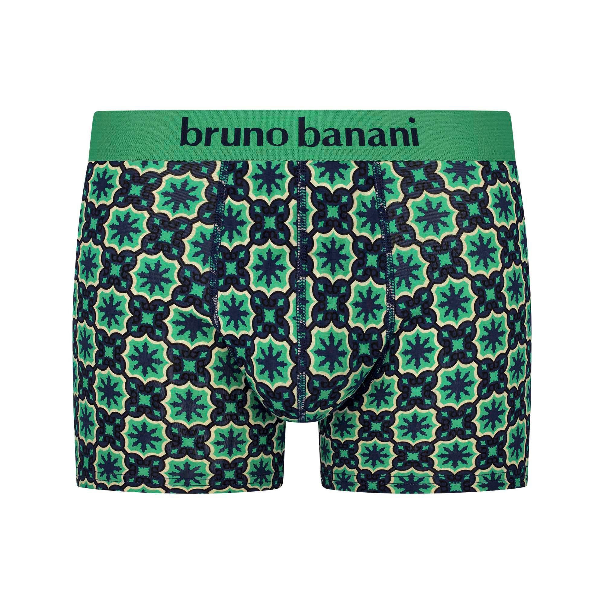 Boxer, Unterhose, Muster, Grün, elastischer Bund