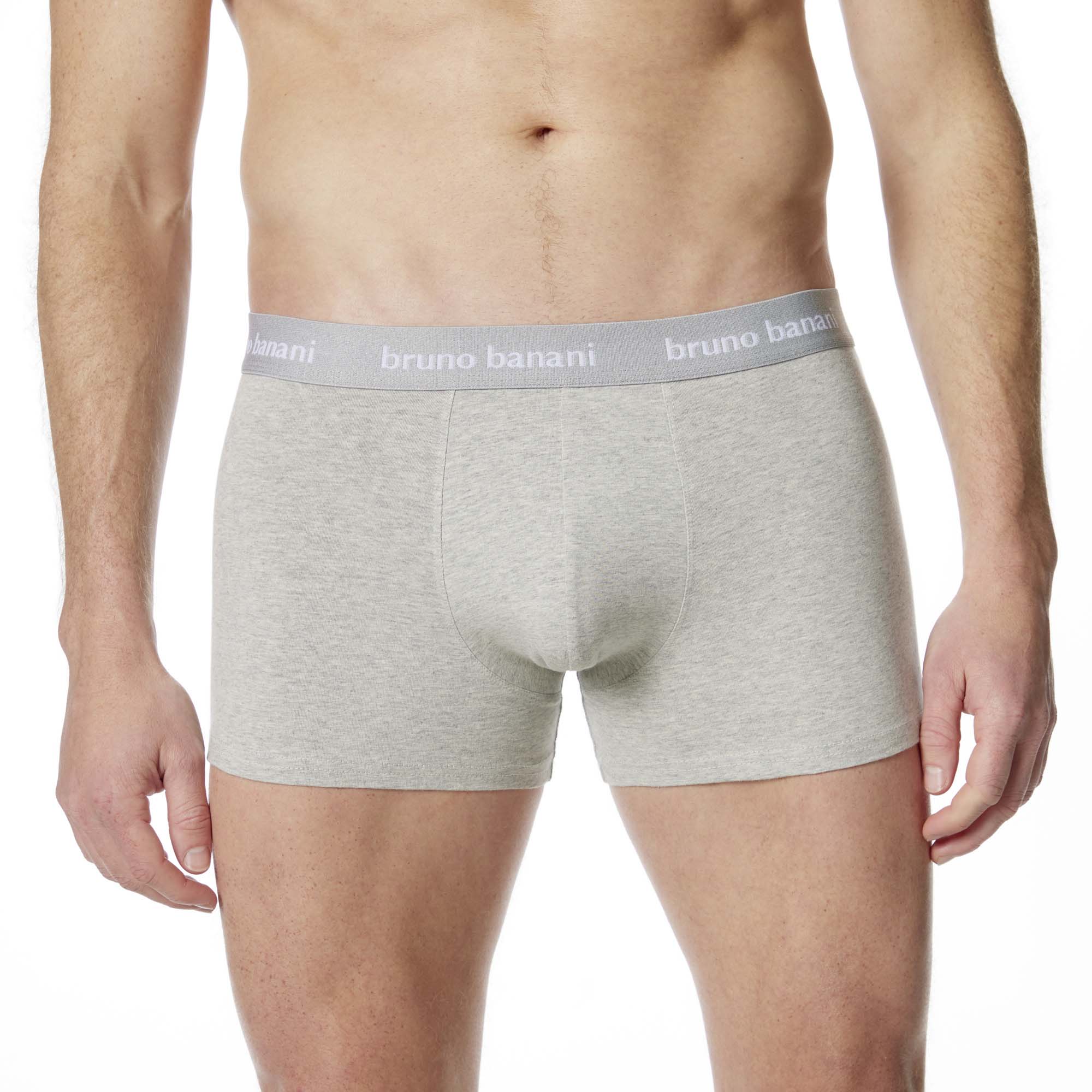 Boxer Shorts, Unterwäsche, Grau, Elastischer Bund, Unifarben