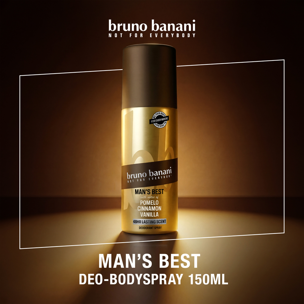 Deo, Body Spray, 150ml, Man's Best, Gold bottle