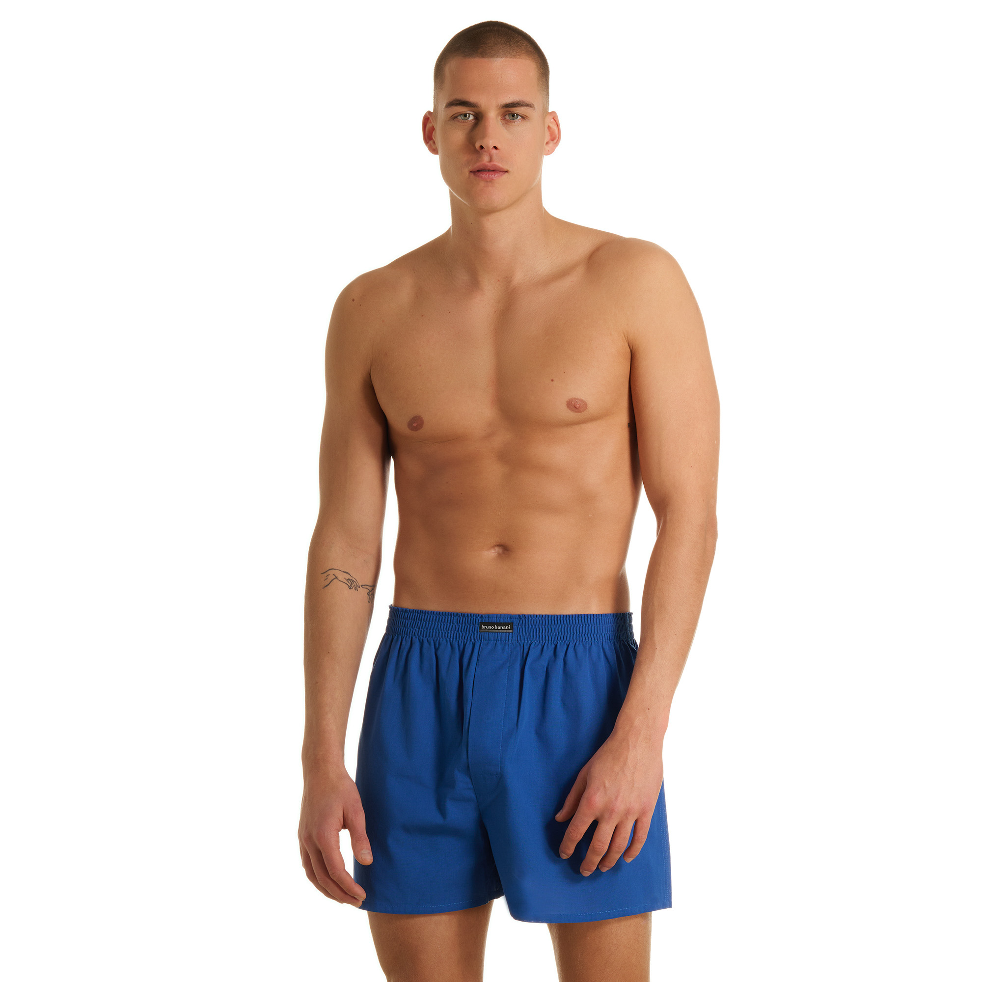Männer-Shorts, Badeshorts, Blue, Elastischer Bund, Kurz
