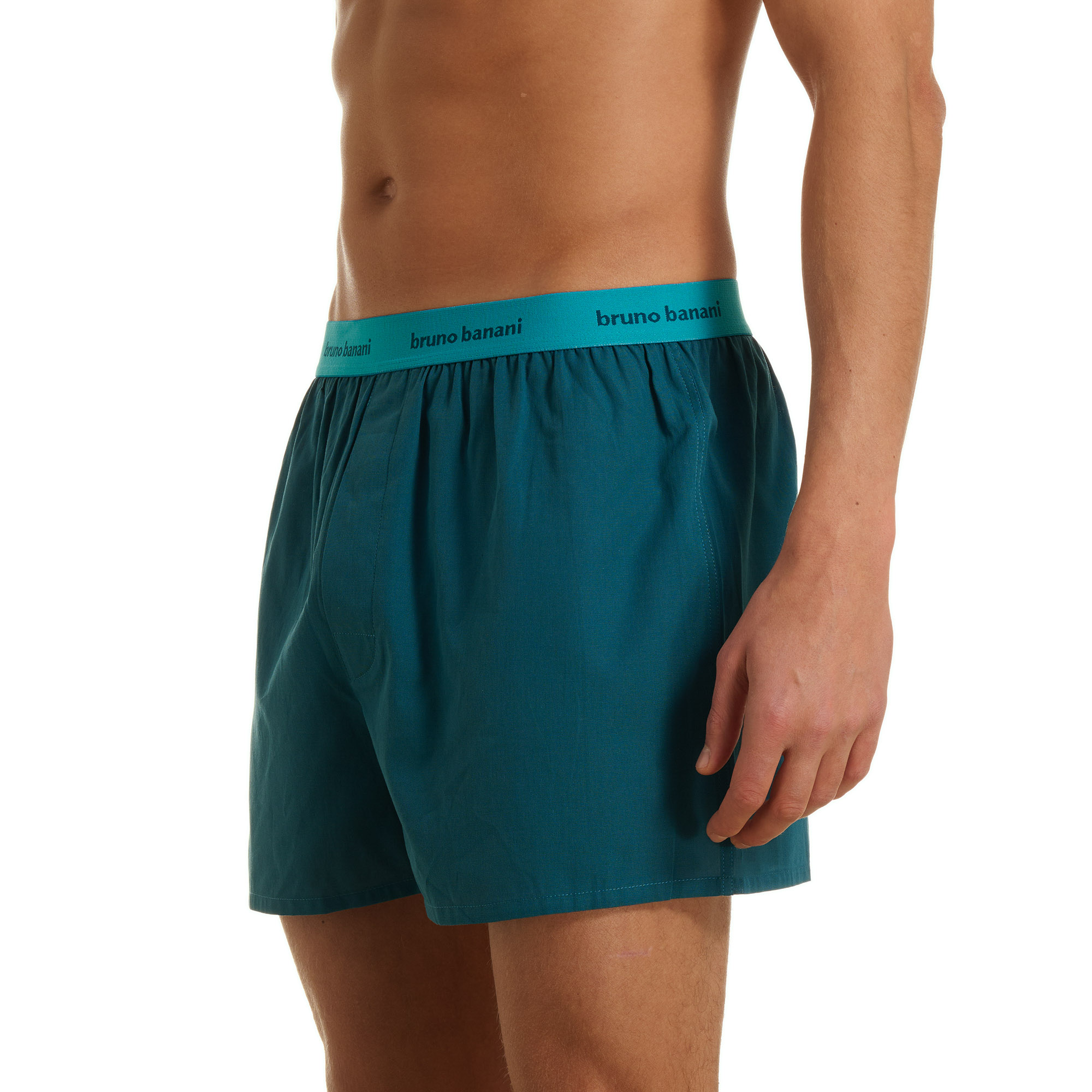 Boxer-Shorts, Teal Shorts, Elastischer Bund, Bruno Banani, Herrenunterwäsche