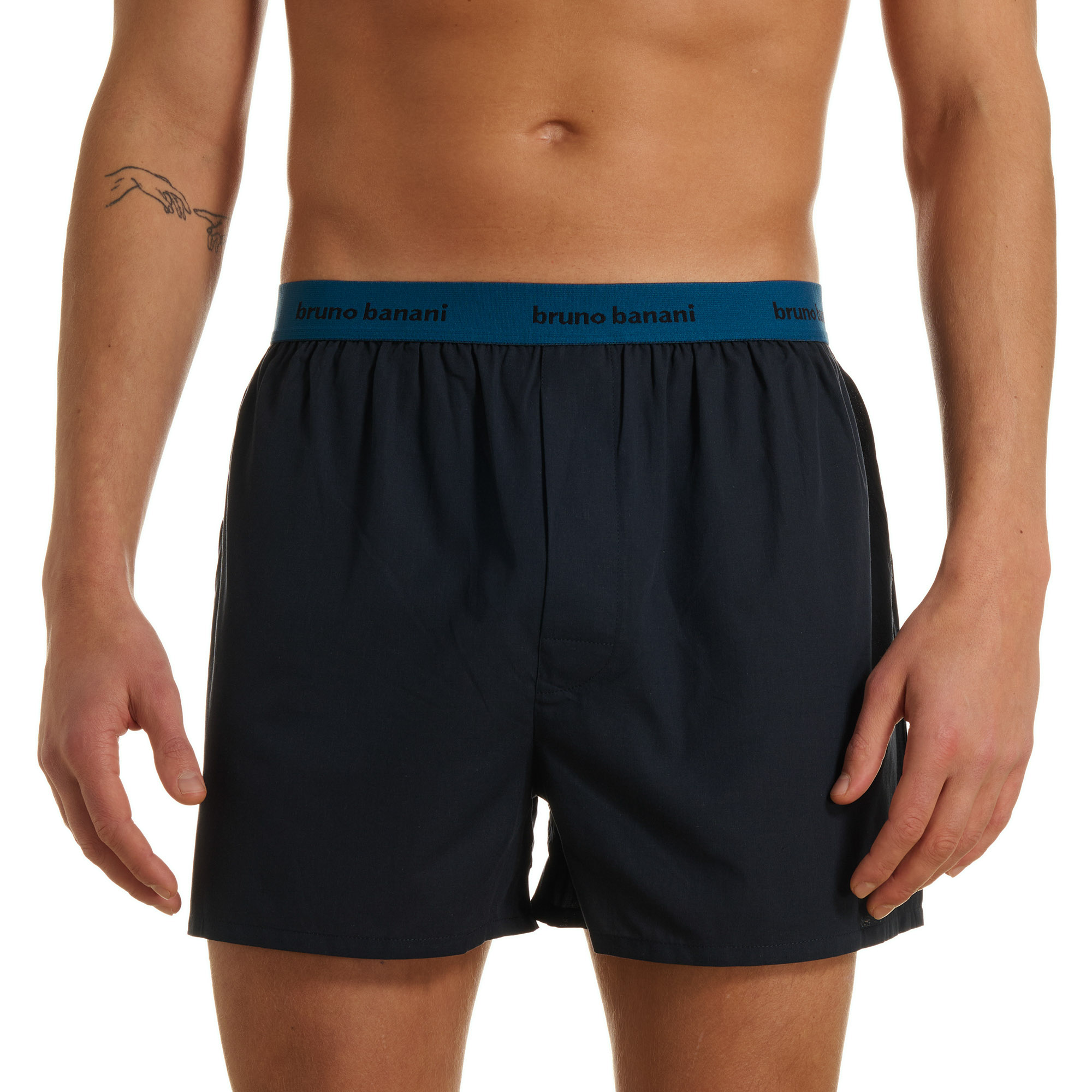 Boxerhosen, Navy Shorts, Elastischer Bund, Bruno Banani, Herrenunterwäsche
