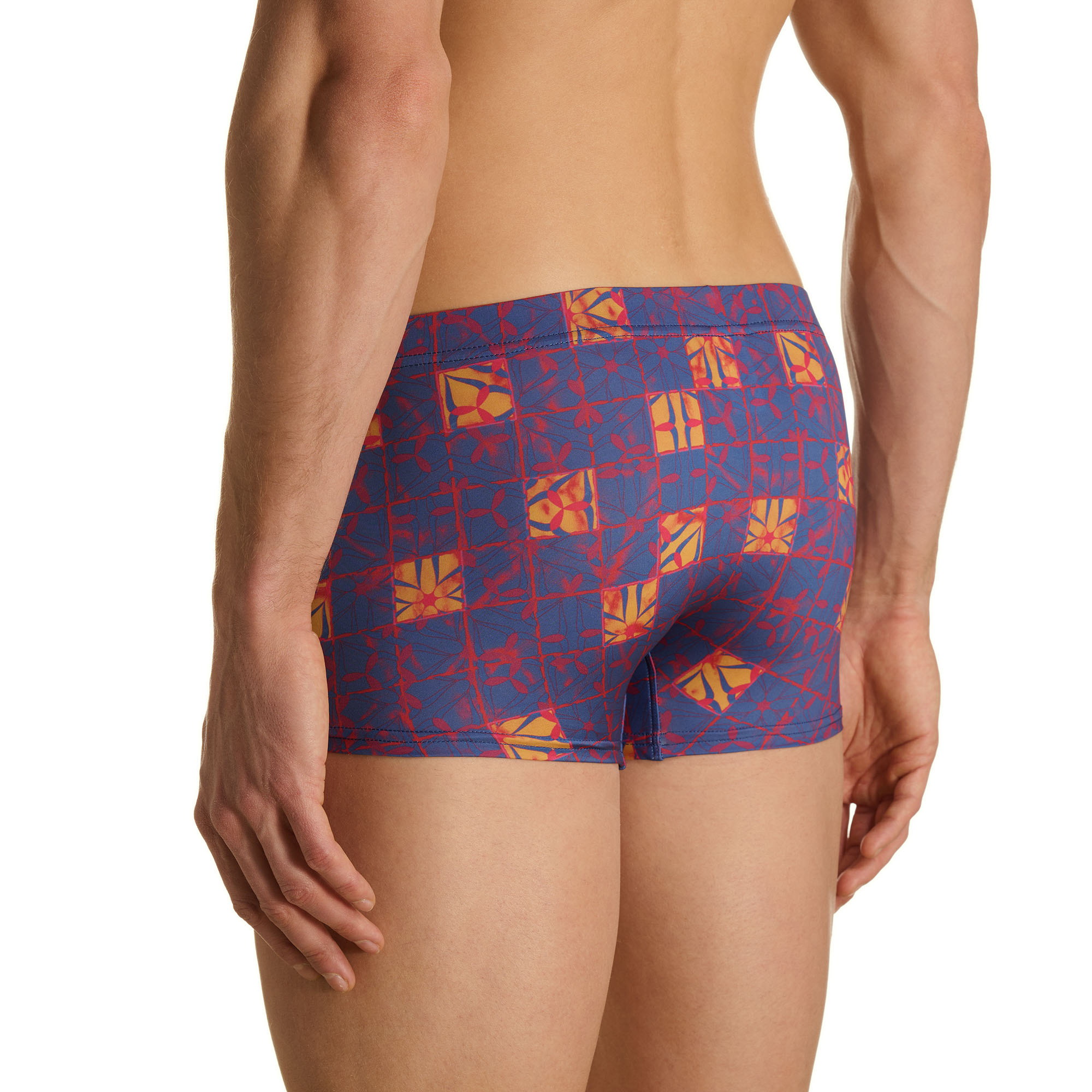 Badeshorts, Shorts, Muster, geométrisch, mehrfarbig