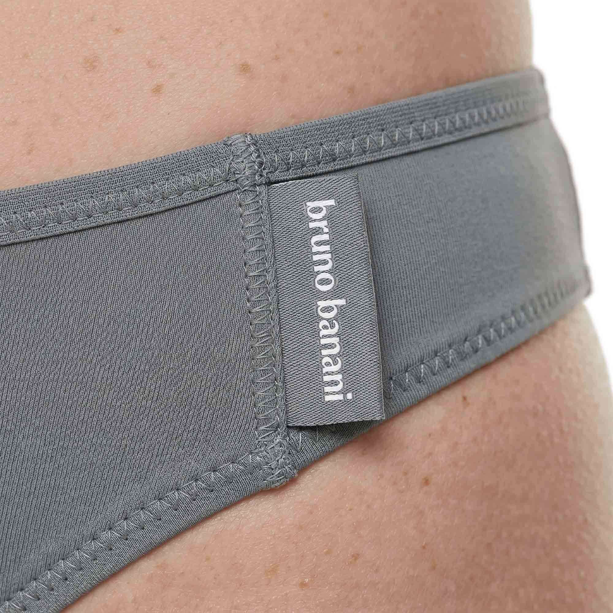 Unterwäsche, Höschen, Etikett, Grau, Bruno Banani Branding