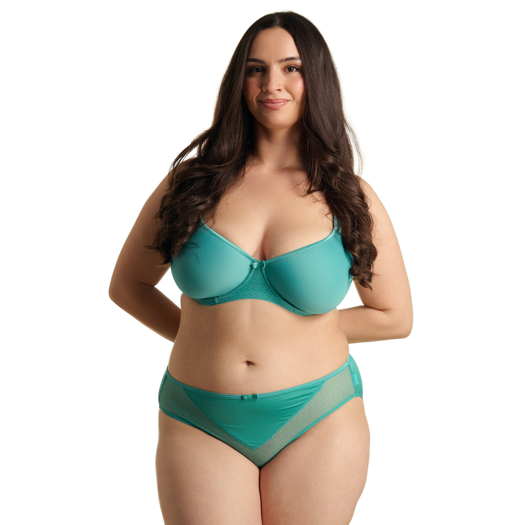 bikini, unterwäsche, bikini-set, teal, mesh details