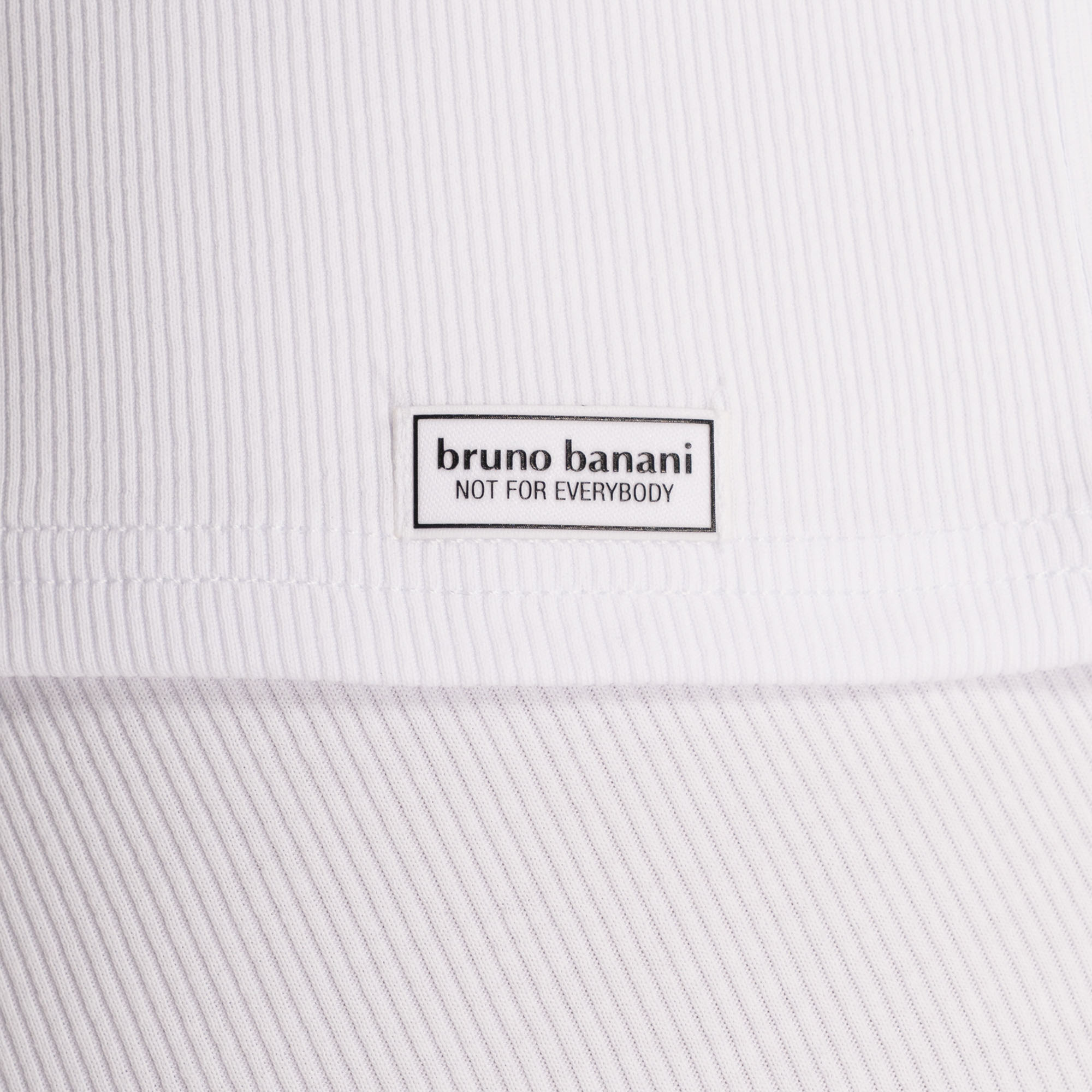 Shirt Fine Rib O-Neck Seite, Text