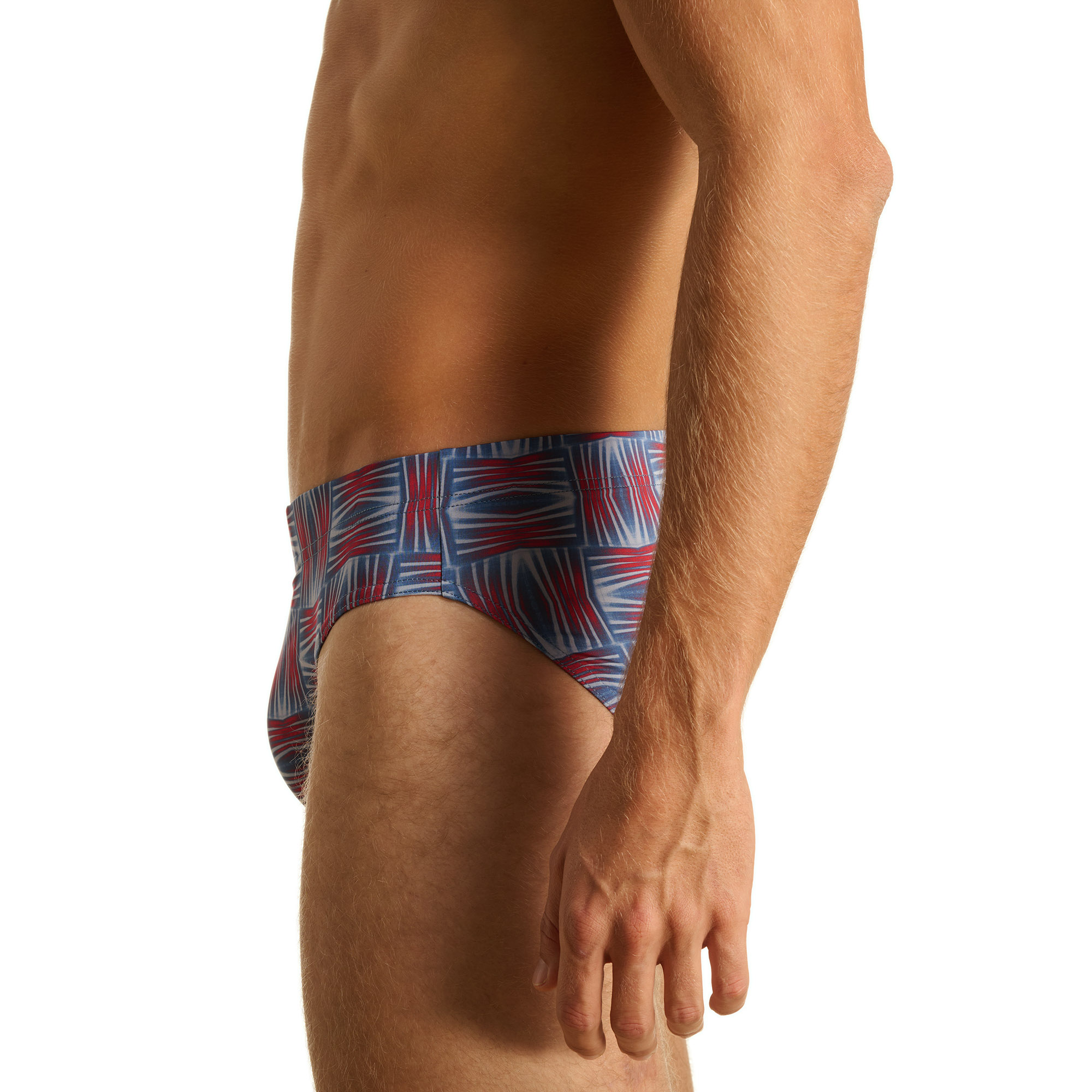 Schwimmartikel, Schwimmhose, Bademode, muster, rotblau