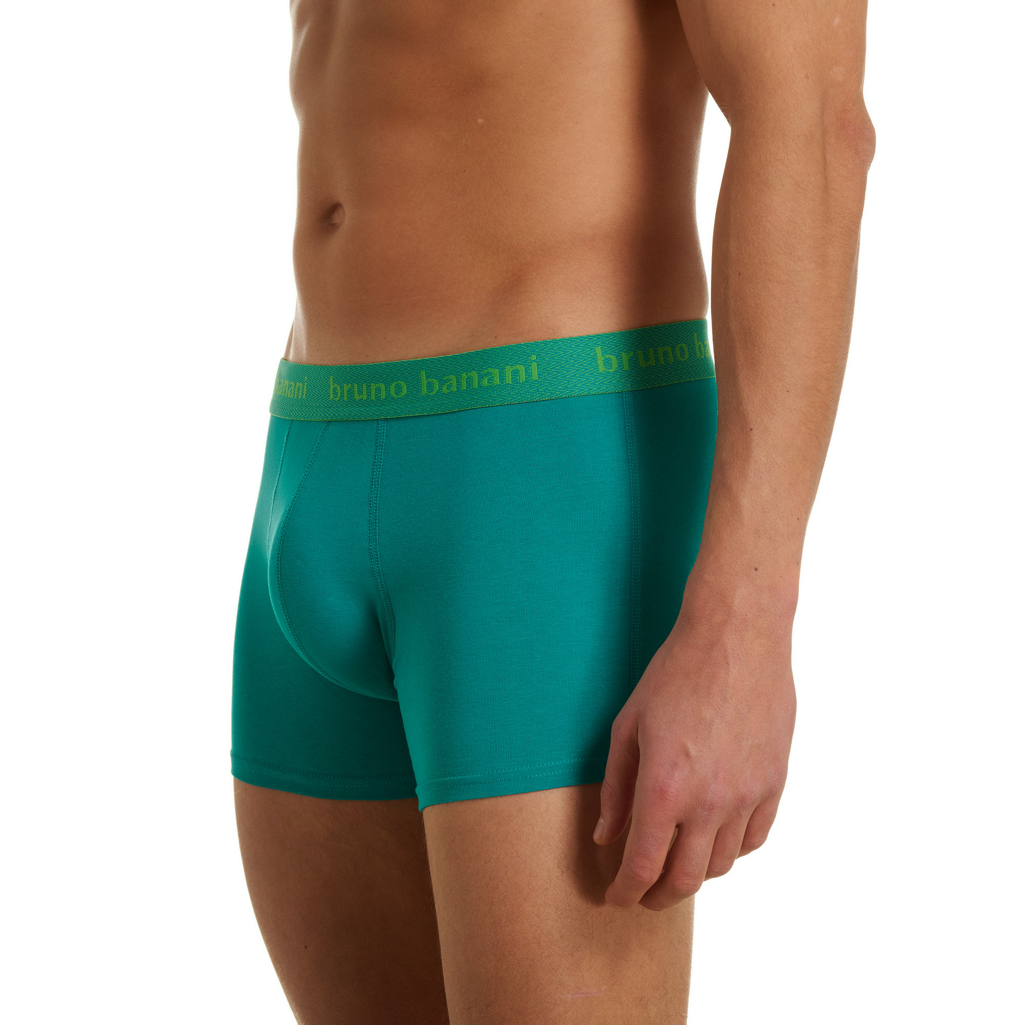 Boxer, Shorts, Underwear, Teal, Elastic waistband