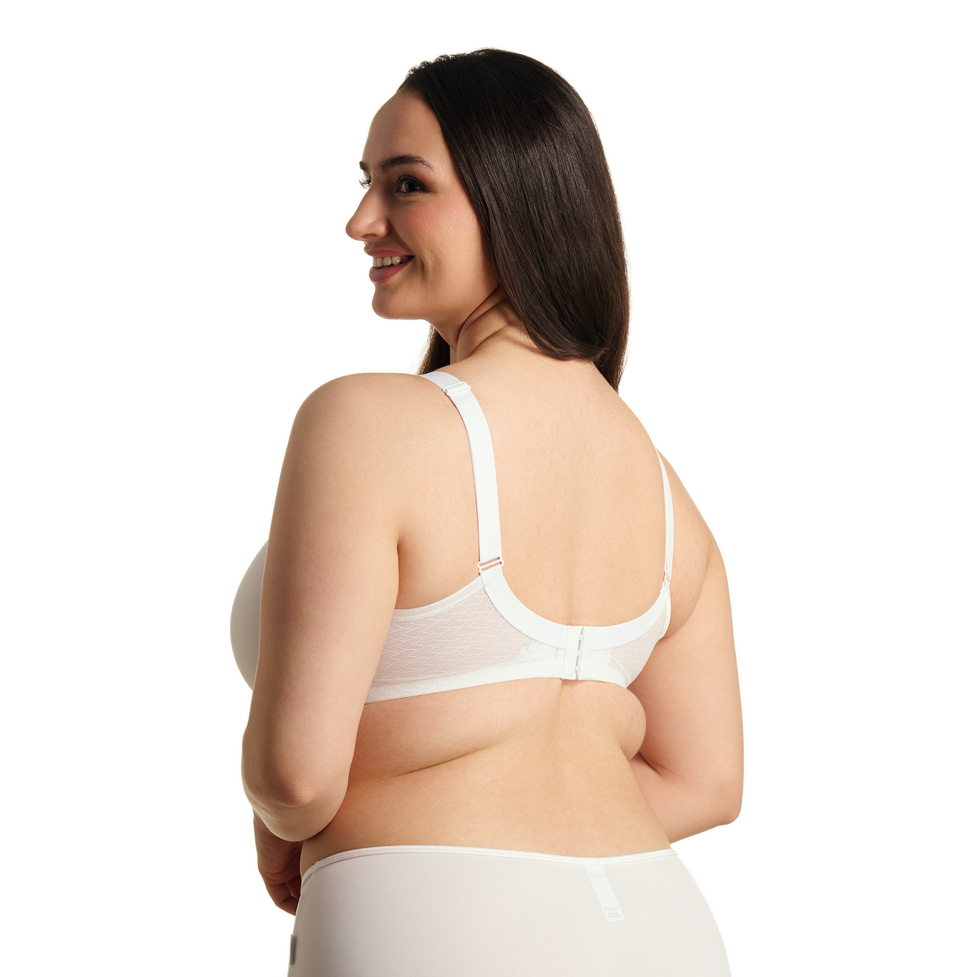 BH-Bra, Unterwäsche, Weiß, Spitze, Rückverschluss