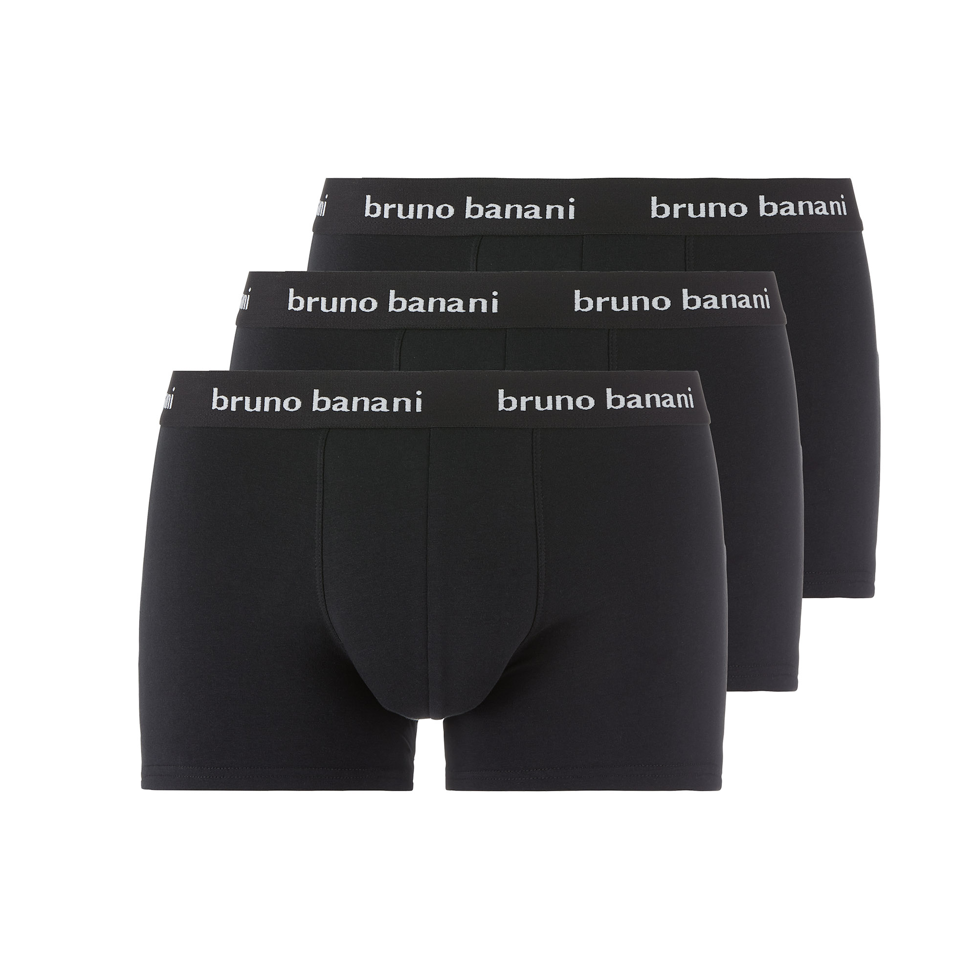 Männerunterwäsche, Boxer, Bauchbund, Baumwolle, schwarz