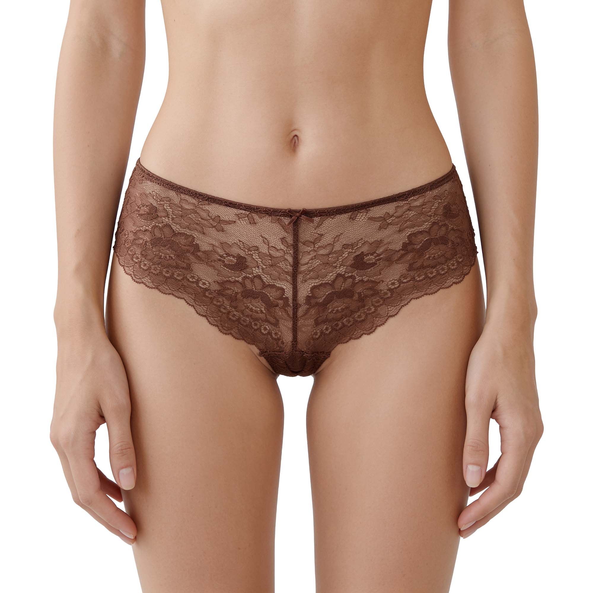 Unterwäsche, Spitzenpanty, Braun, Lace, Höschen